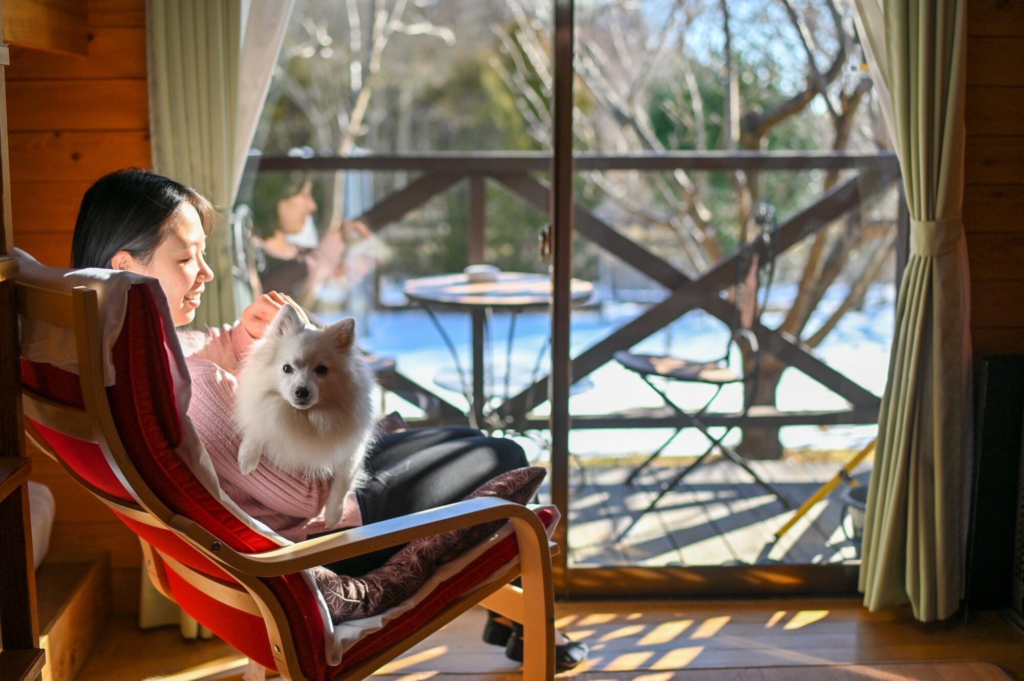 A cottage with a dog run where you can stay with your pet