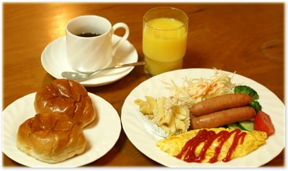(Breakfast example) Breakfast is an American breakfast.