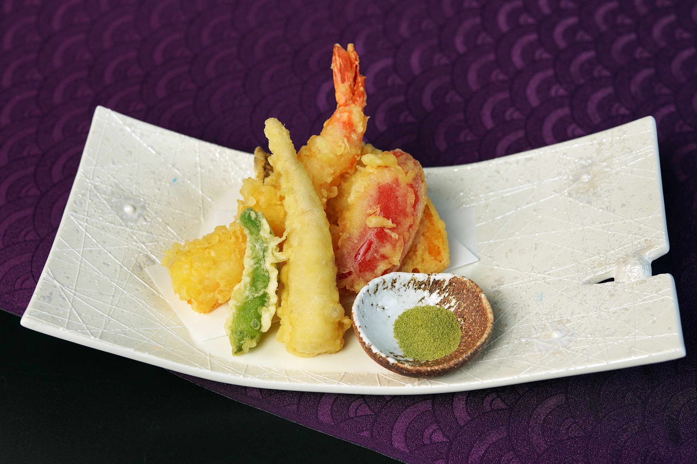 Tempura rau rừng mùa xuân