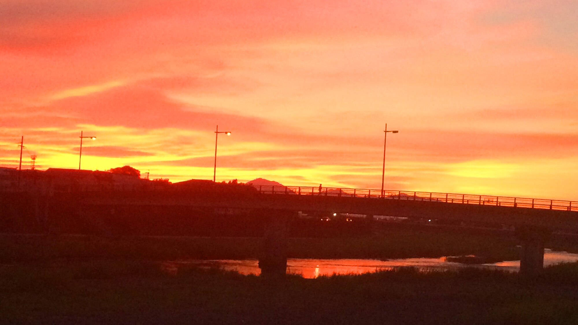 The sunset that colors the surroundings☆