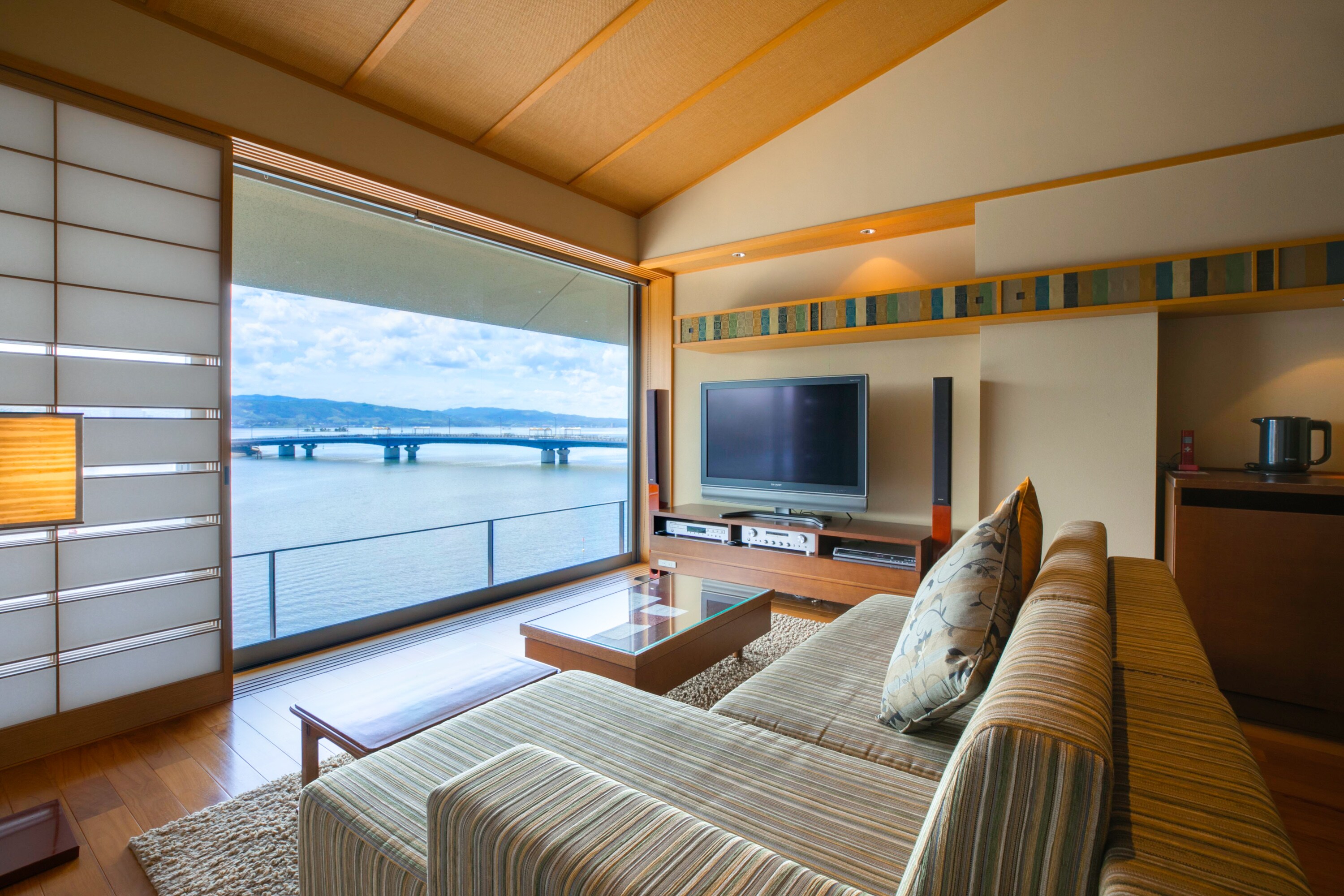 Japanese-Western style room with hot spring view on the 4th floor