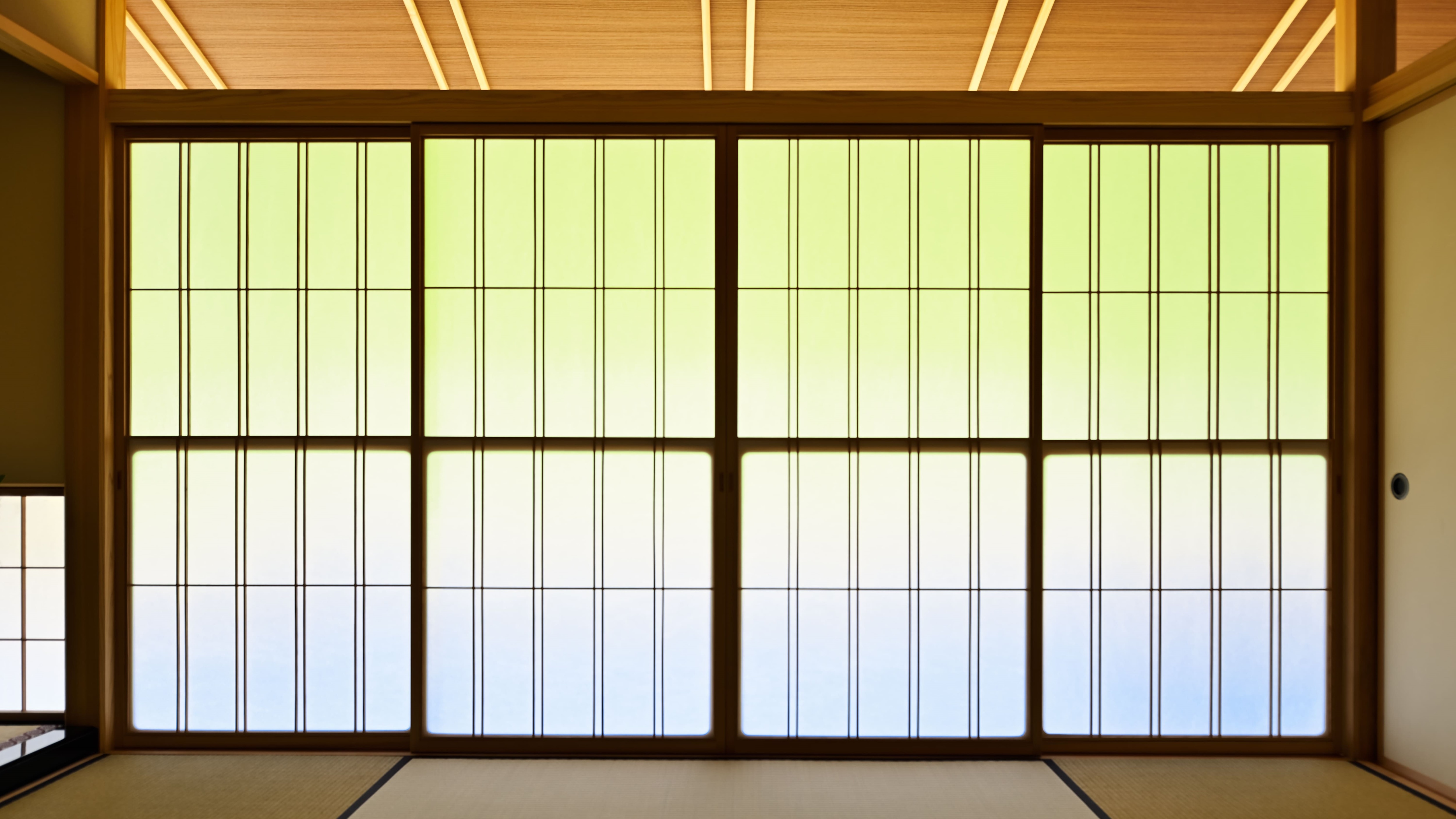 [Kích thước phòng tiếp theo (futon)] ◆ Bồn tắm suối nước nóng bán lộ thiên ◆ Phòng chính 8-10 tatami + 6 tatami