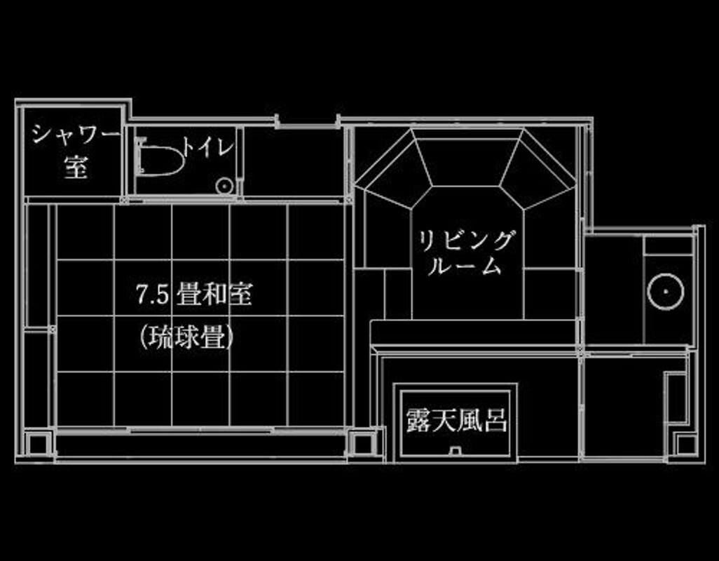 帶露天浴池的客房 rocca [竹林一側的日式房間：語言]