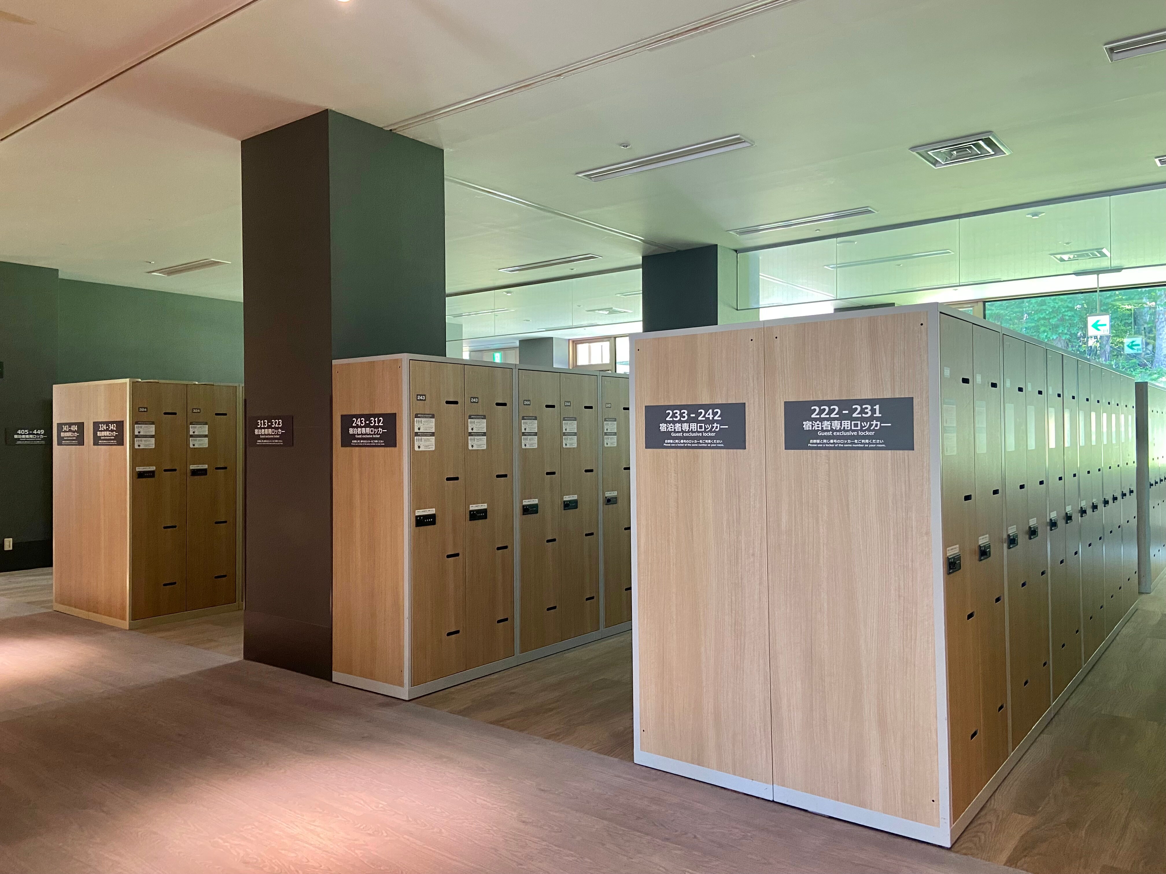 체크인 전・체크아웃 후에는 짐을 로커에 넣어 액티비티를 만끽!