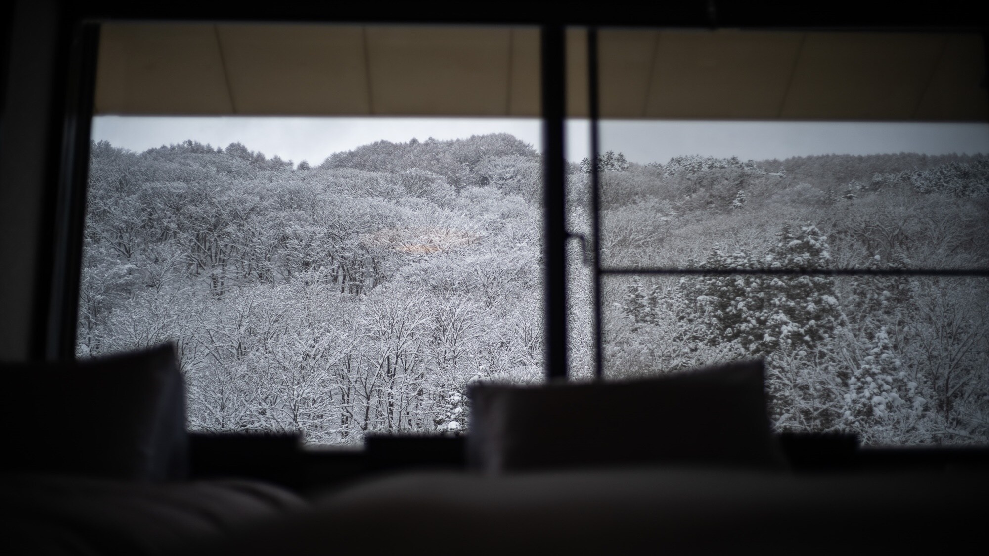 ※【日式雙床房】從房間即可欣賞雪景。請盡情享受在這裡的時光。