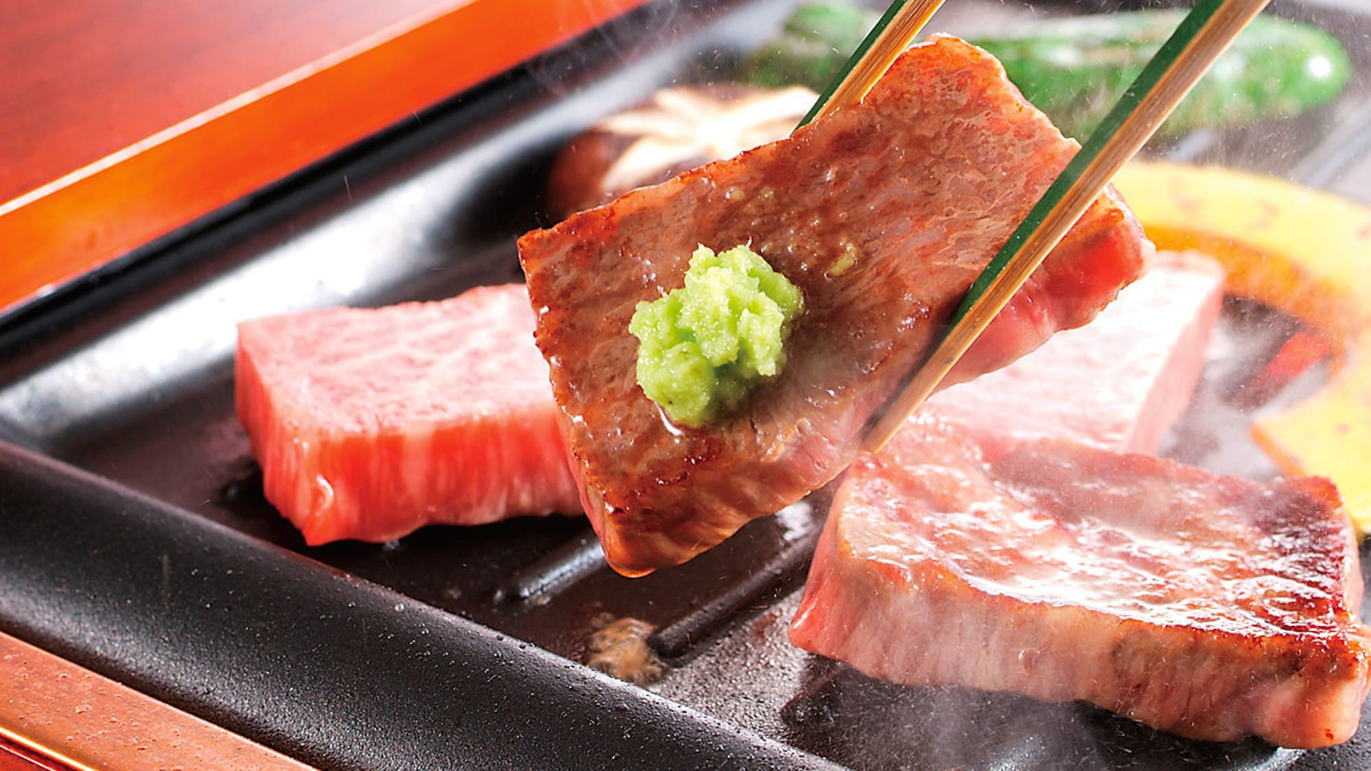 Tajima beef porcelain grilled