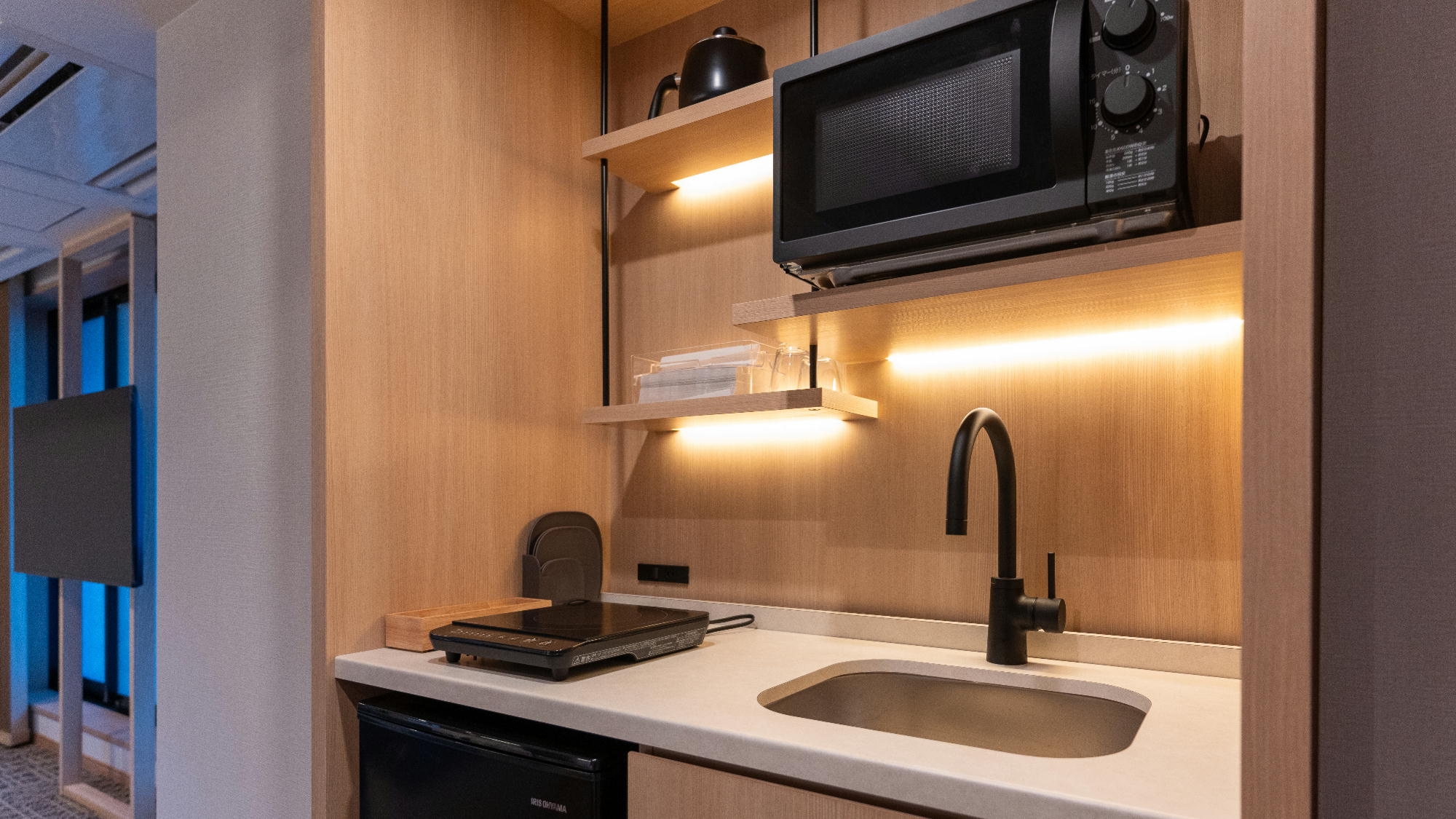 Kamar Deluxe dengan kamar mandi terbuka (dengan dapur mini)
