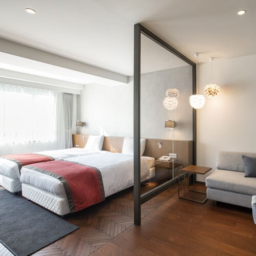 [Couple Twin] Western-style room type featuring a sofa where you can sit comfortably