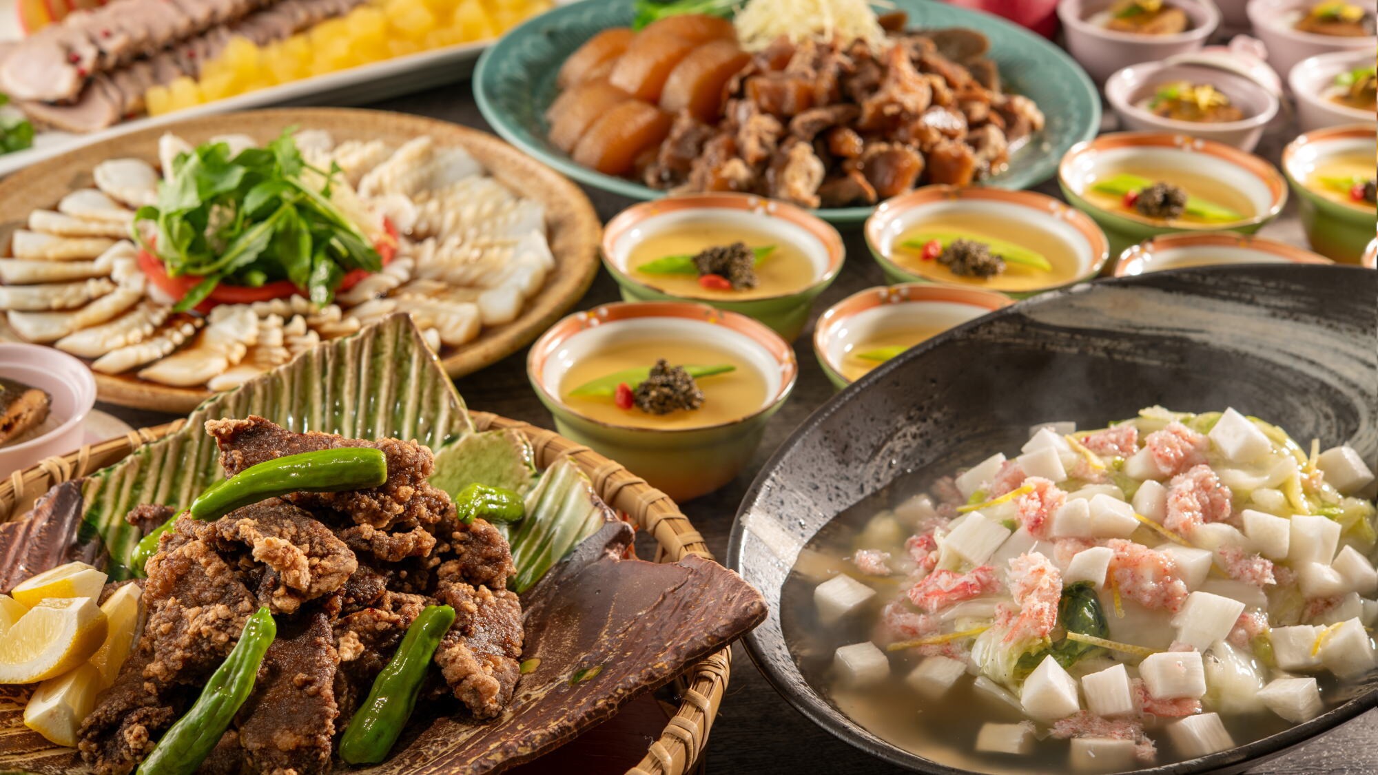 【冬季ビュッフェ】秋田の伝統的な郷土料理と地元アレンジメニューが楽しめる“秋田うめゃものビュッフェ”