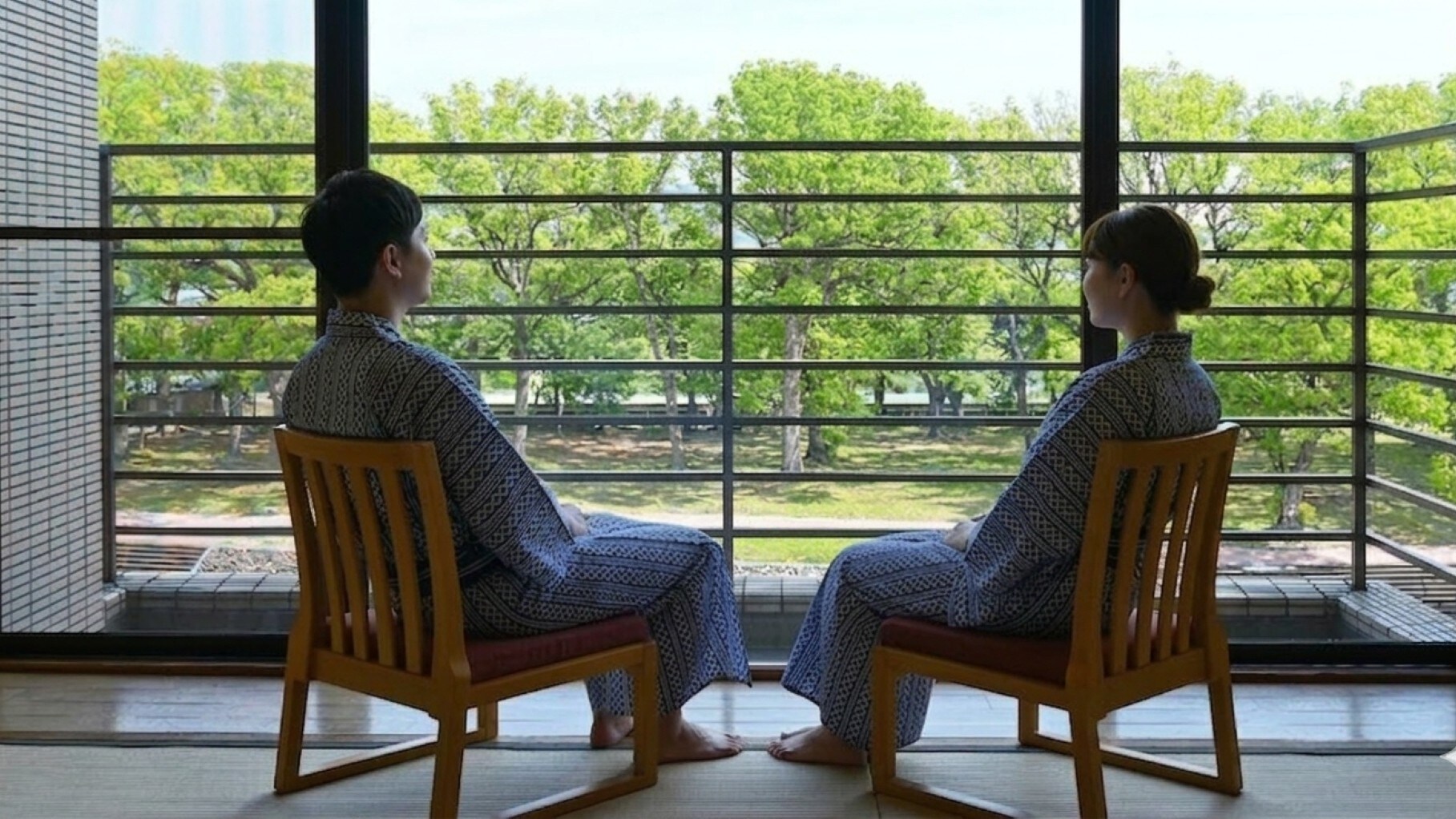 从日式房间看到的景色