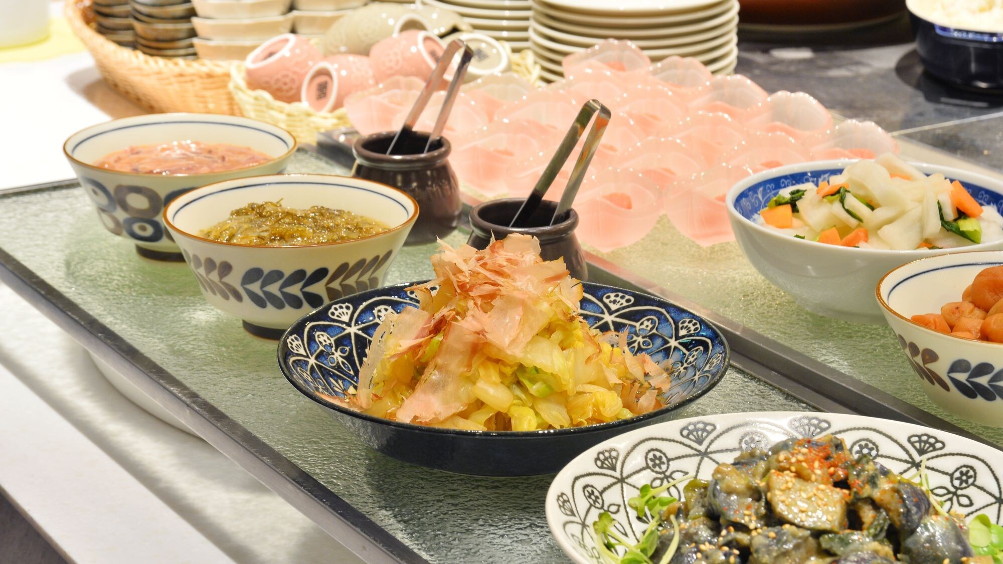 Breakfast buffet - Side dishes (Matsumae pickles, salted fish, etc.)