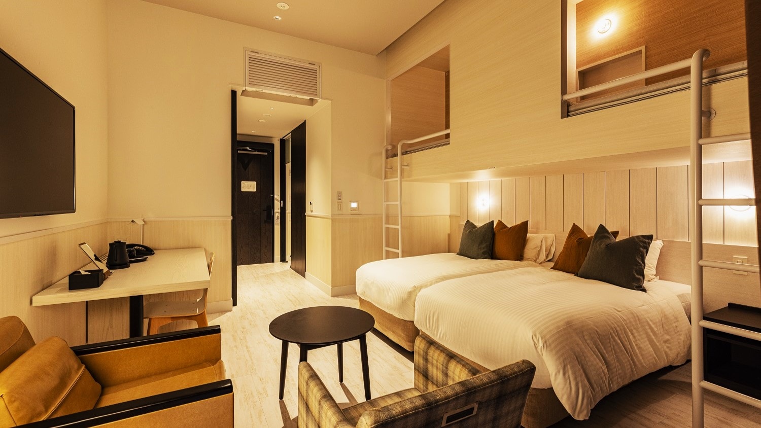 마운틴 롯지(호텔동) 로프트 침대 있음