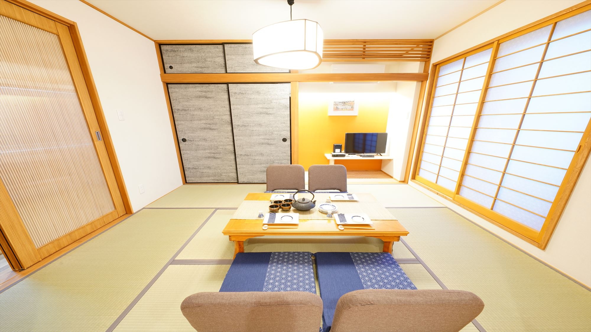 2BR (2DK/60 sqm/maximum 6 people): Western-style room + Japanese-style room