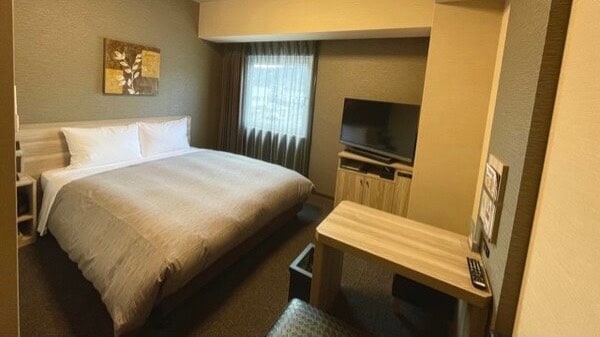 Kamar standar double Ukuran tempat tidur 1.600 & kali; 2.000 WOWOW / BS dapat dilihat
