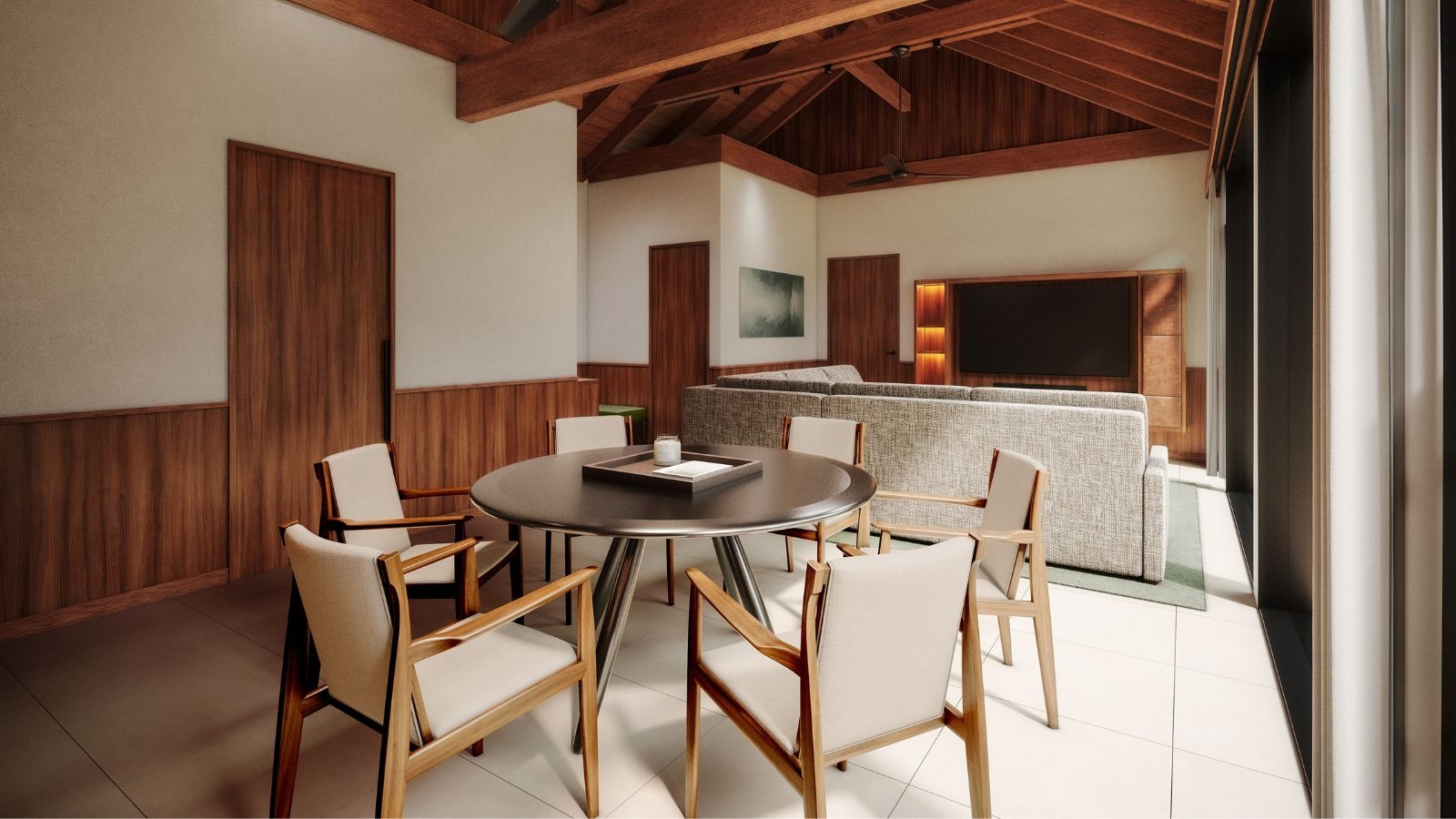 Phòng khách của Suite Biệt thự Sankara
