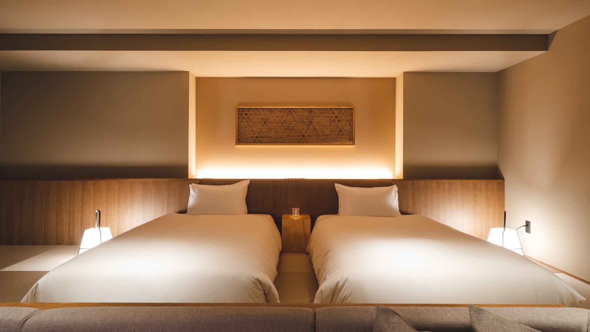 [New guest room] Suite room with open-air hot spring bath / Simmons semi-double bed for the ultimate sleep