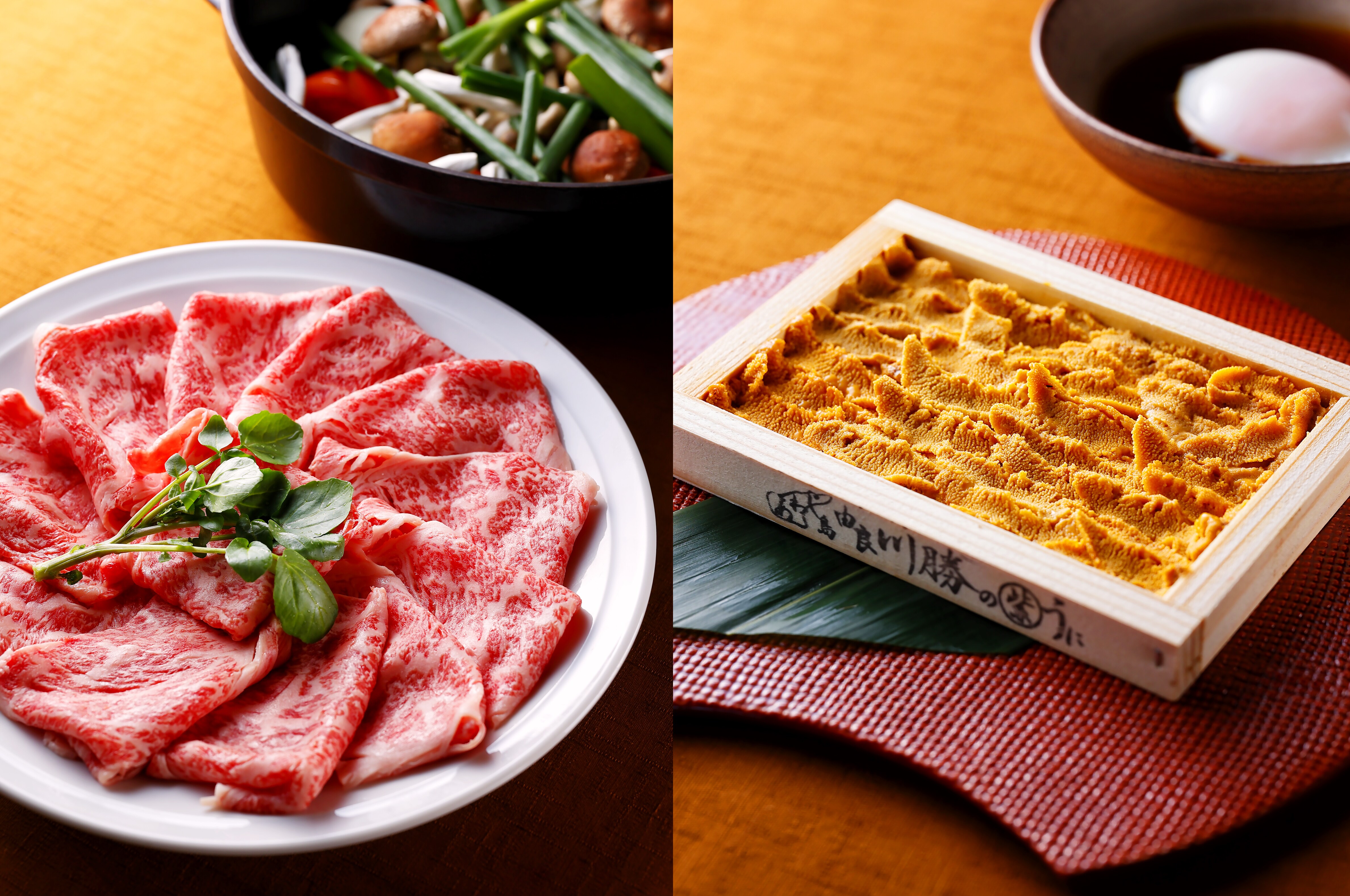 The most popular dish is "Awaji Beef, Mountain and Sea Tomato Sukiyaki"