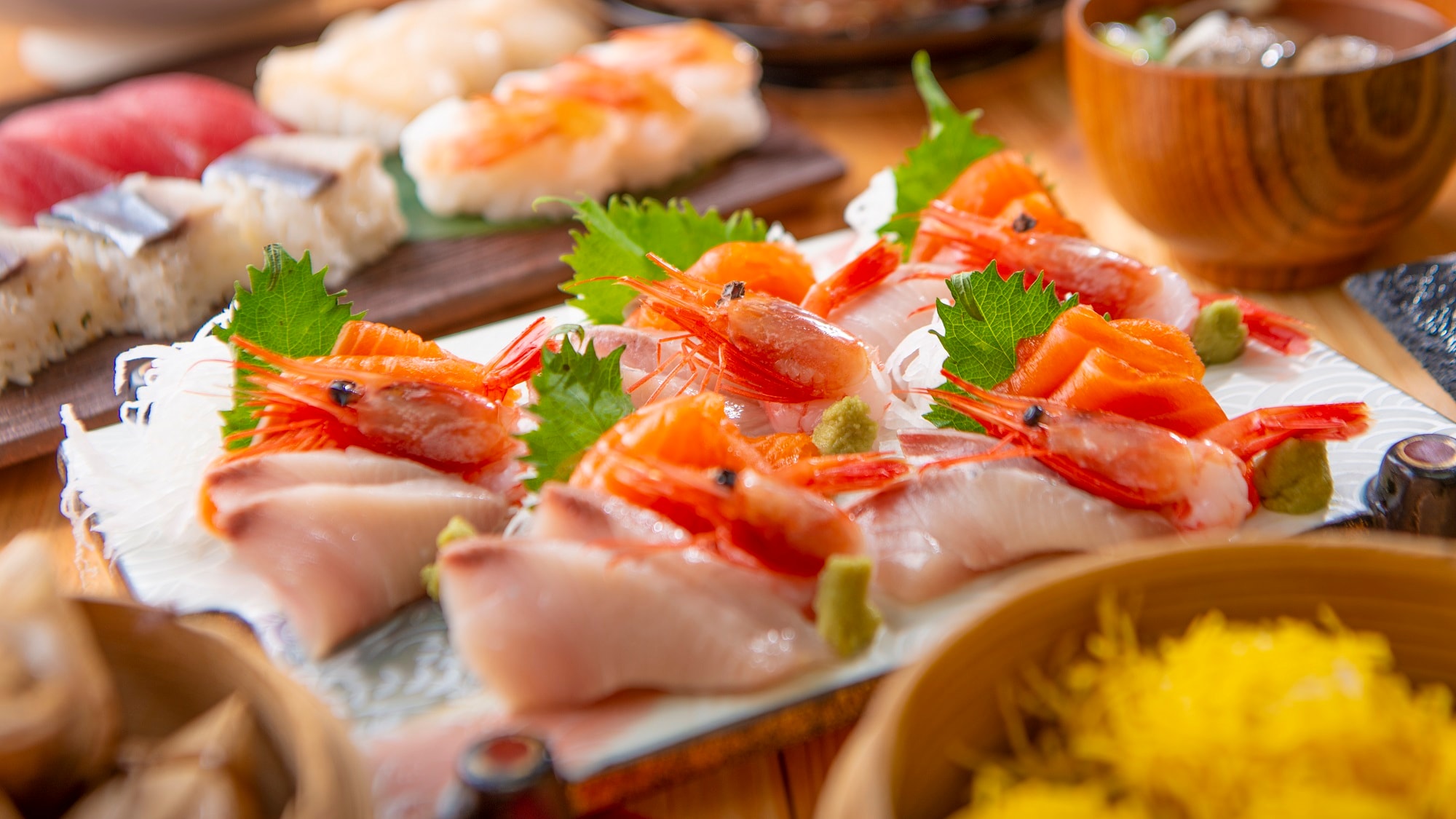 [Makan malam prasmanan] Pojok sashimi populer