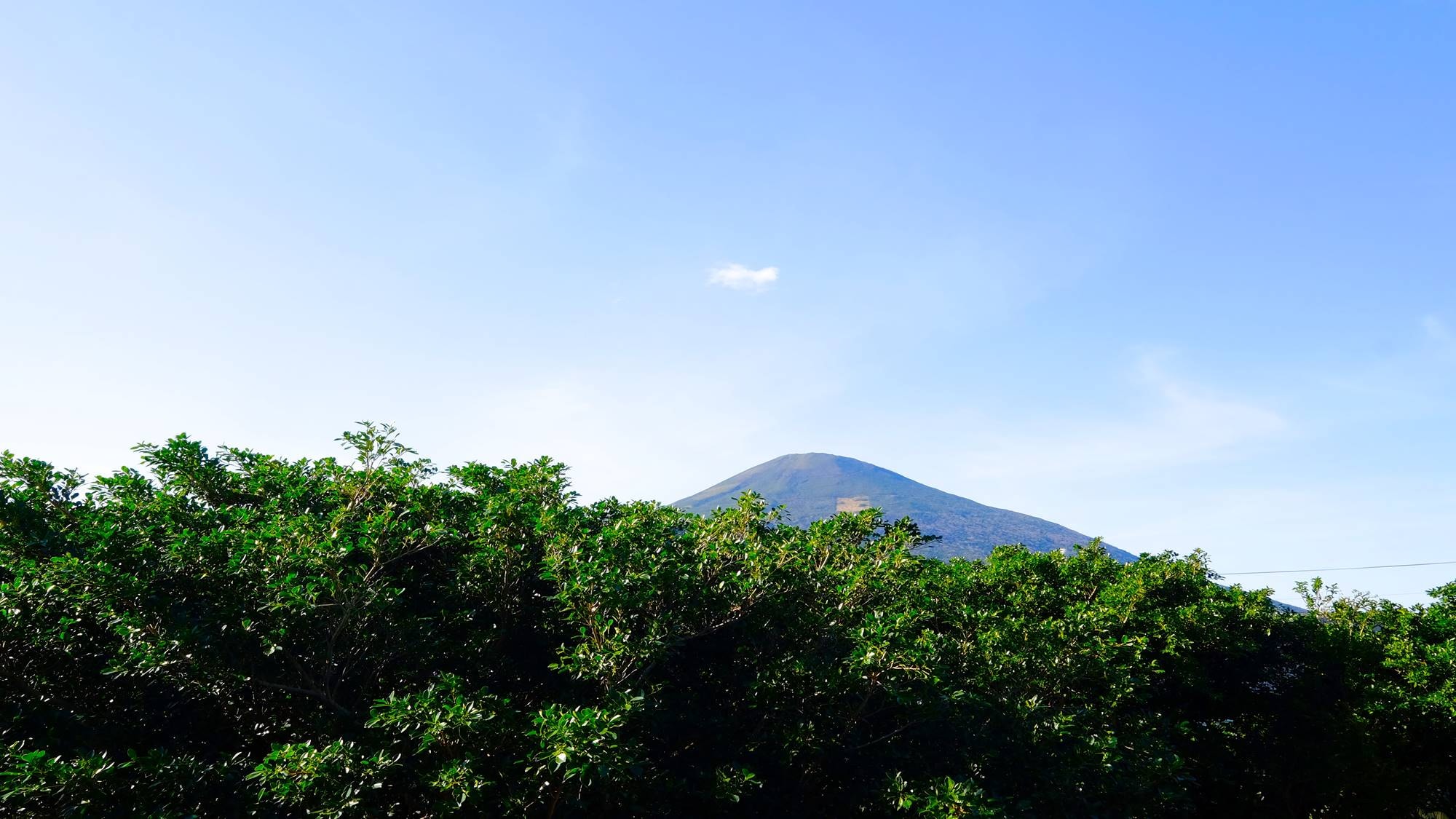 *[Room example] Hachijo Fuji can be seen from the mountain side rooms (Hachijojima Tourism Association)