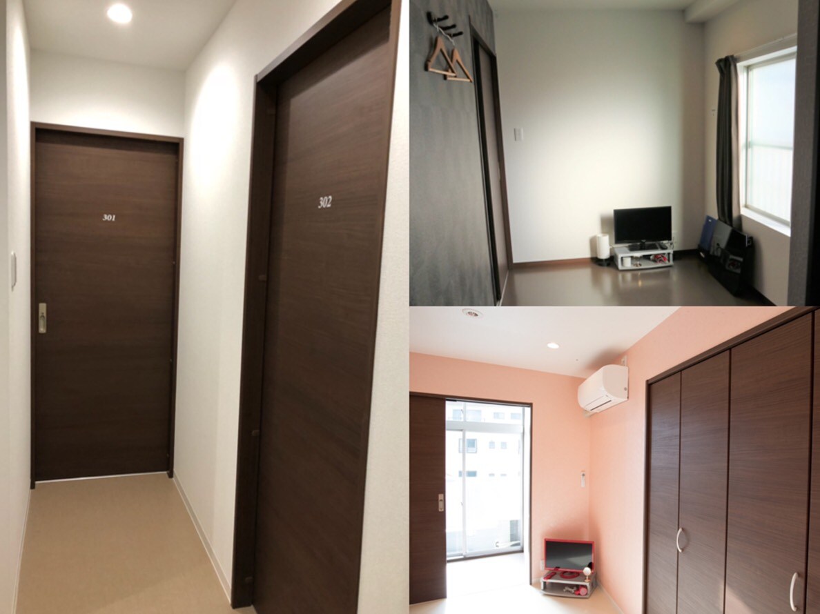 1 room 2 rooms indoor 301 302