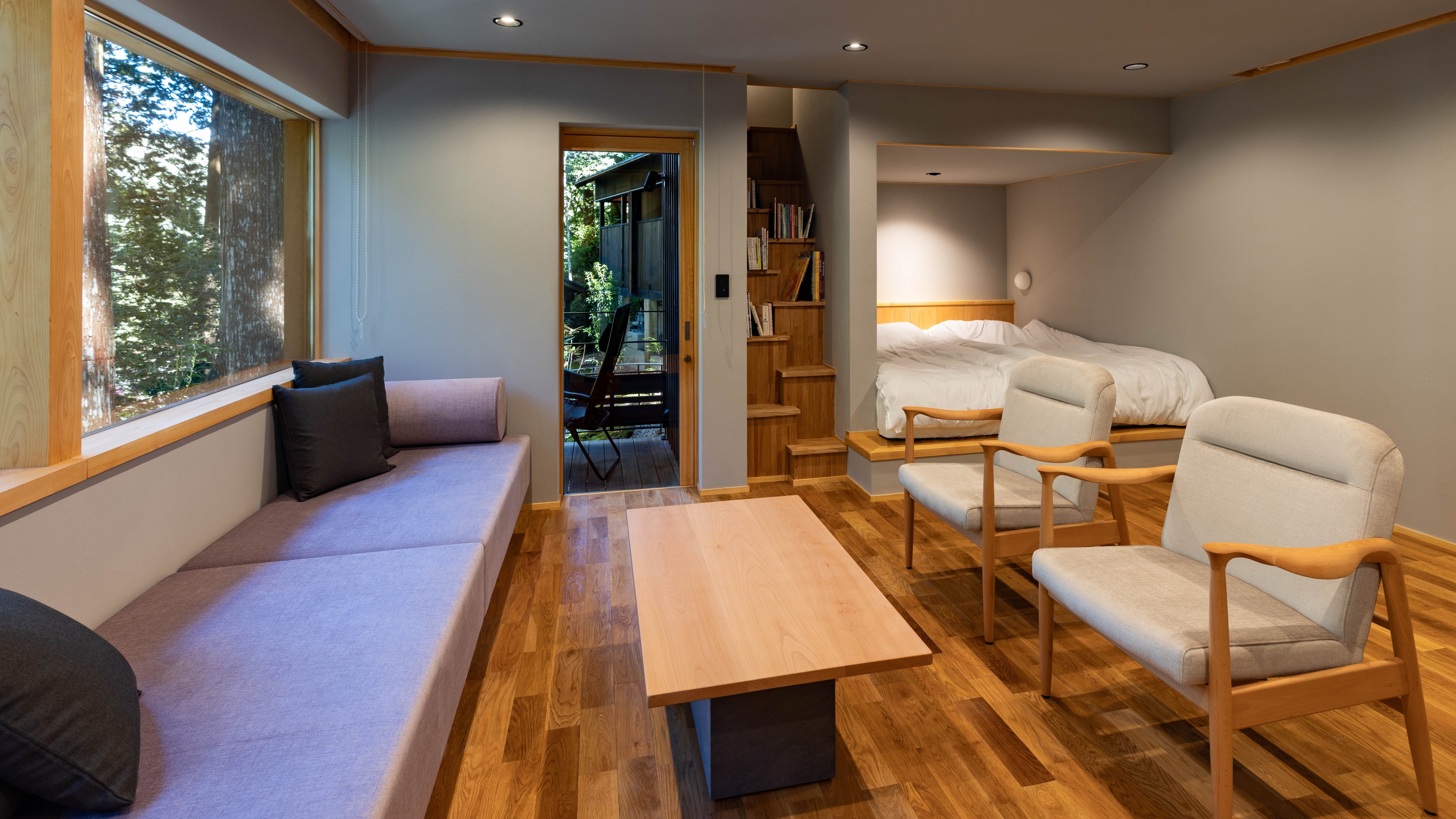 [Separate building, no hot spring in the guest room] Living room