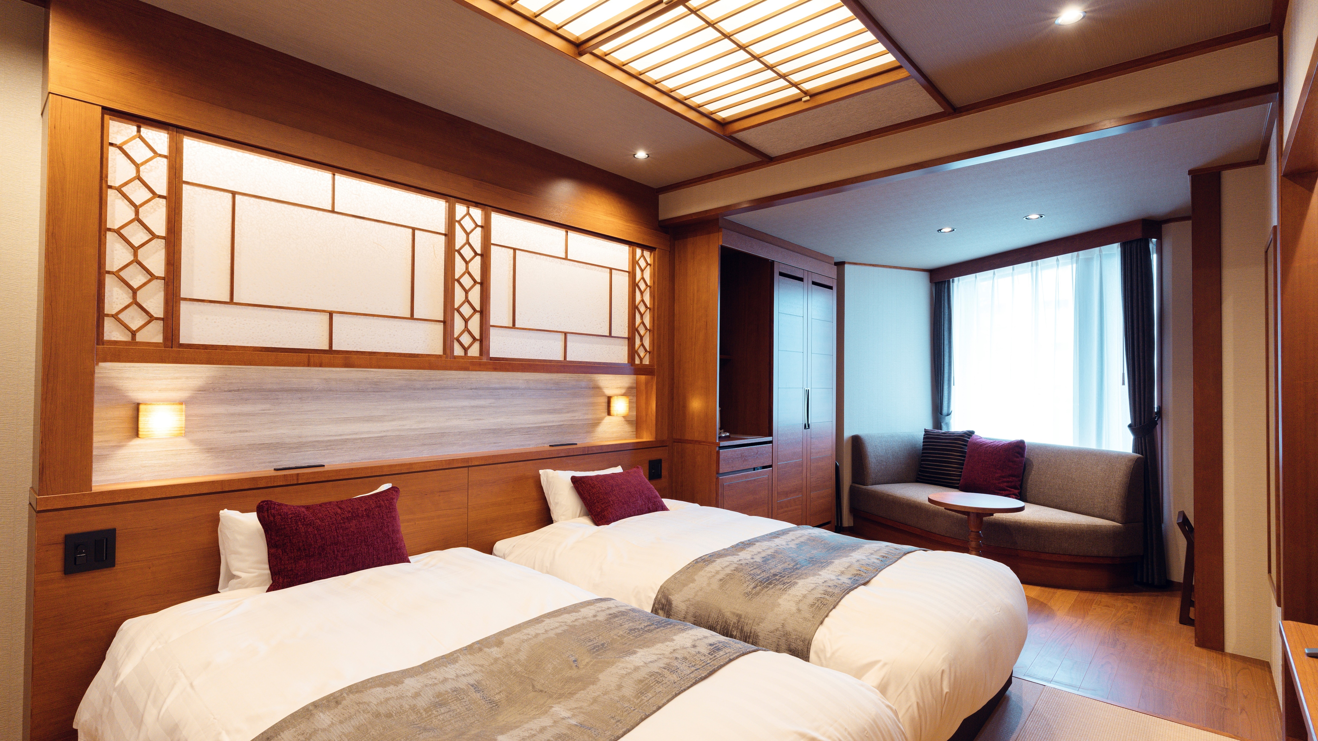 Modern Japanese style twin room