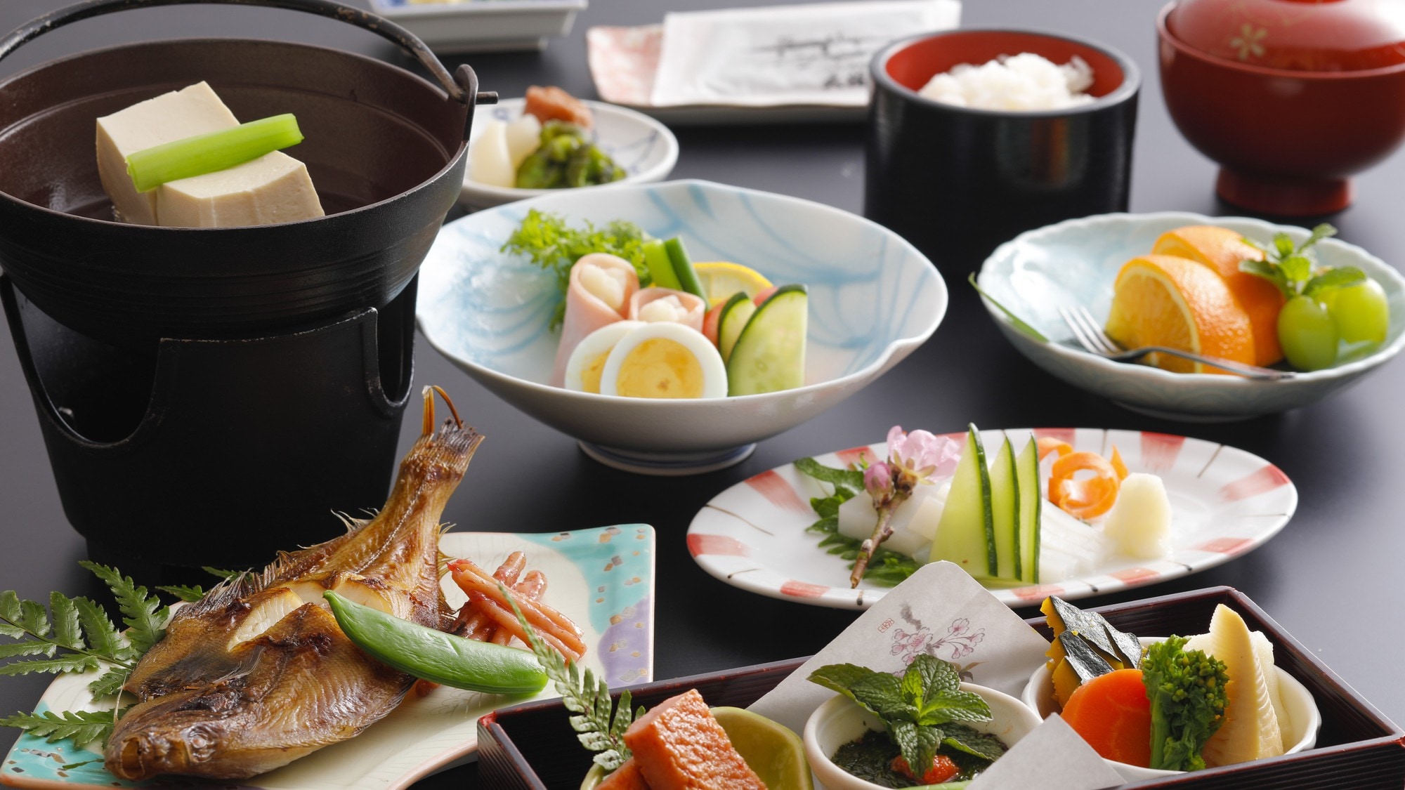 Breakfast full of Matsue specialties / example