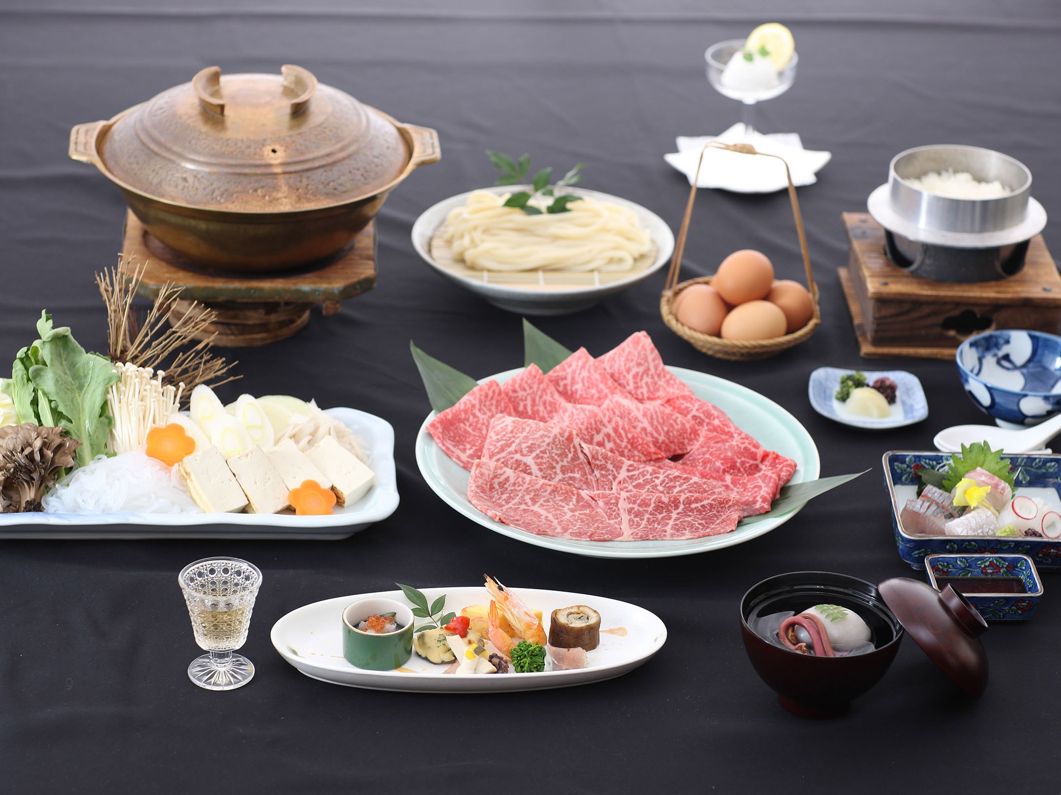 Hiroshima beef sukiyaki kaiseki image