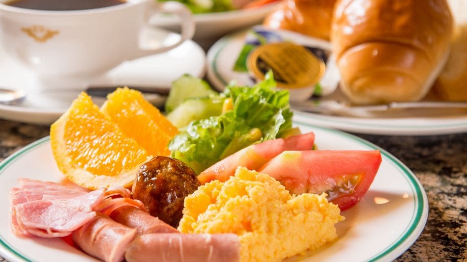 Sister hotel APA Hotel Komatsu Grand Breakfast buffet Western food layout