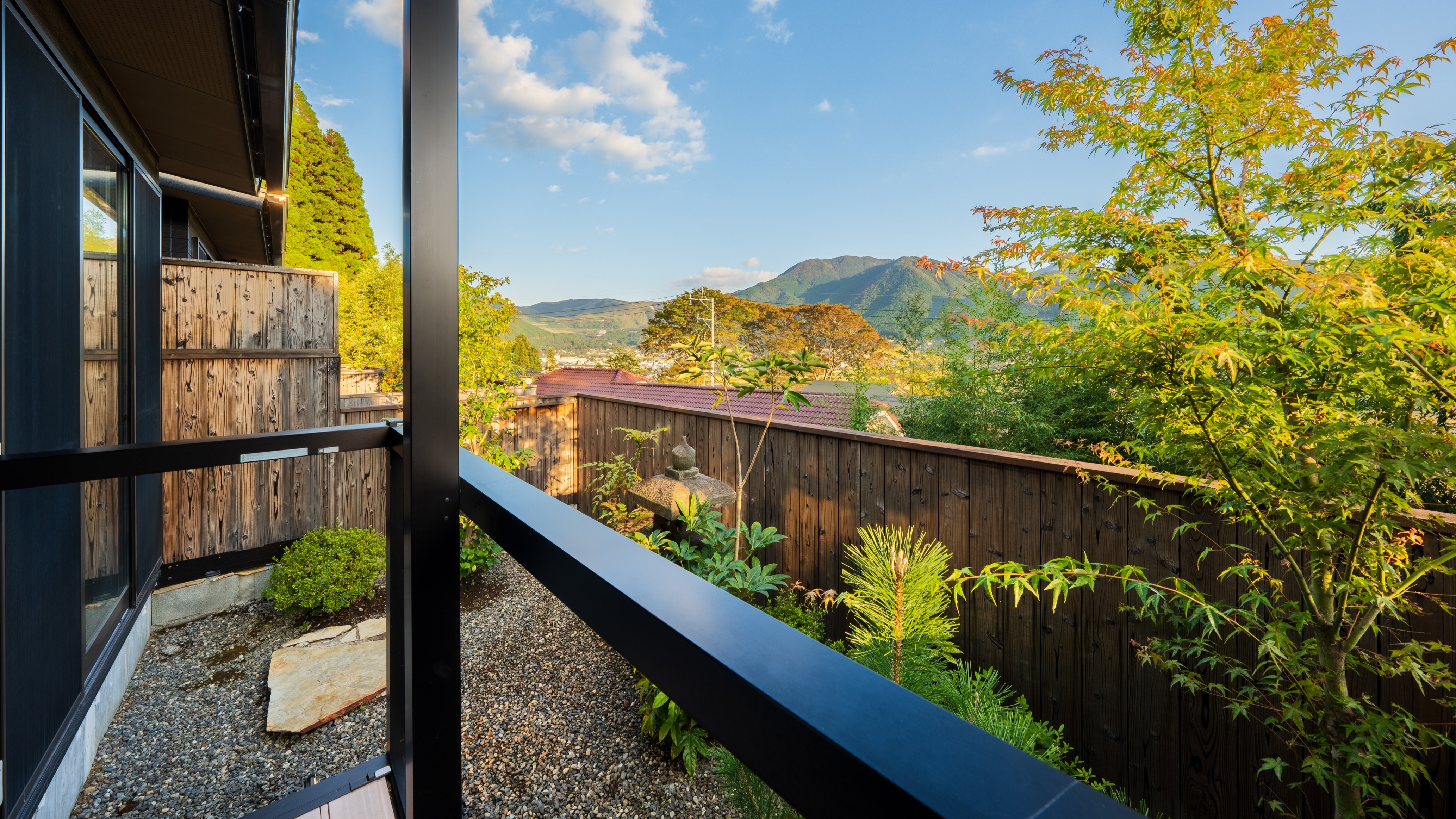 View and garden from the room