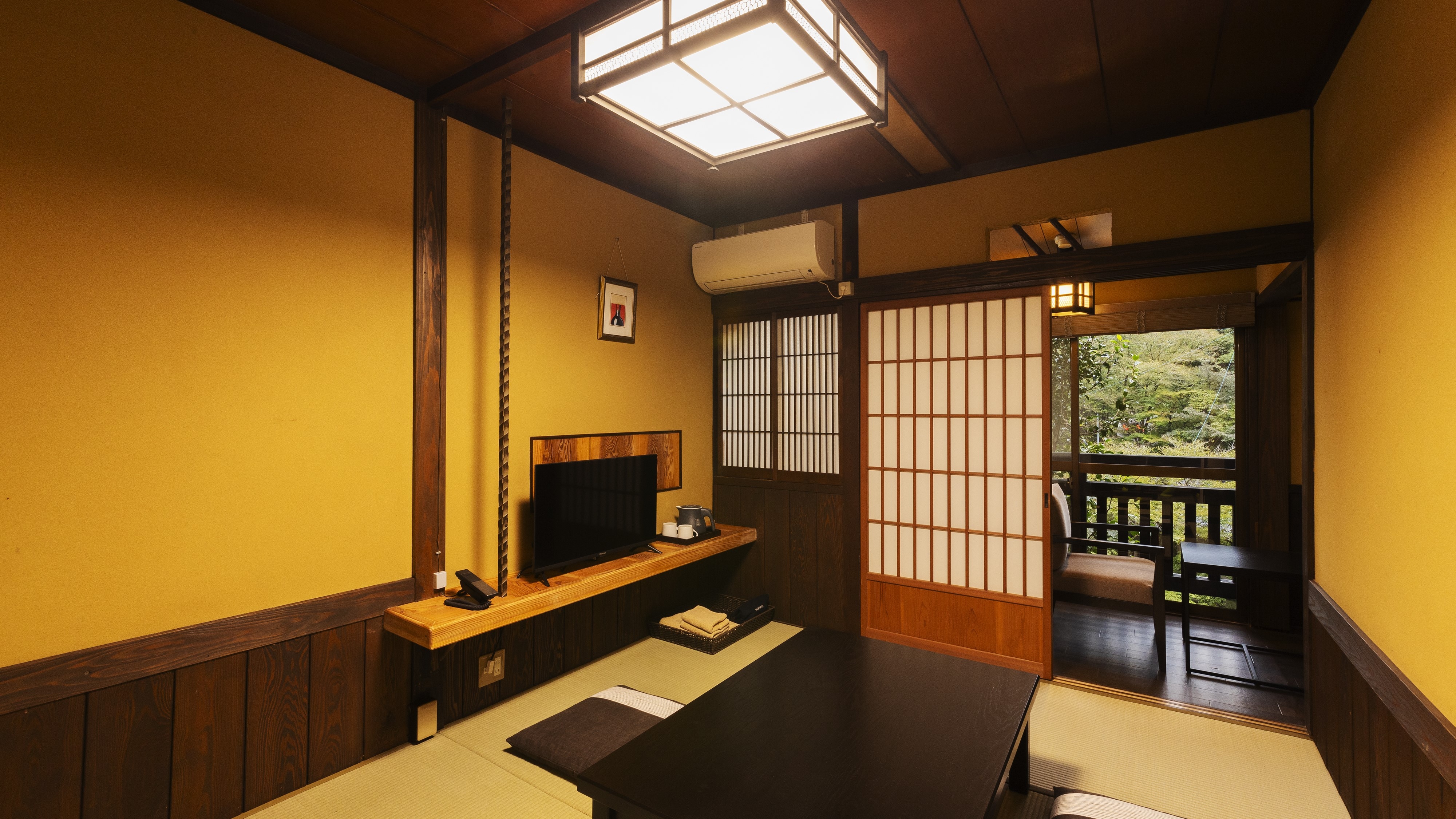 Two adjacent Japanese-style rooms