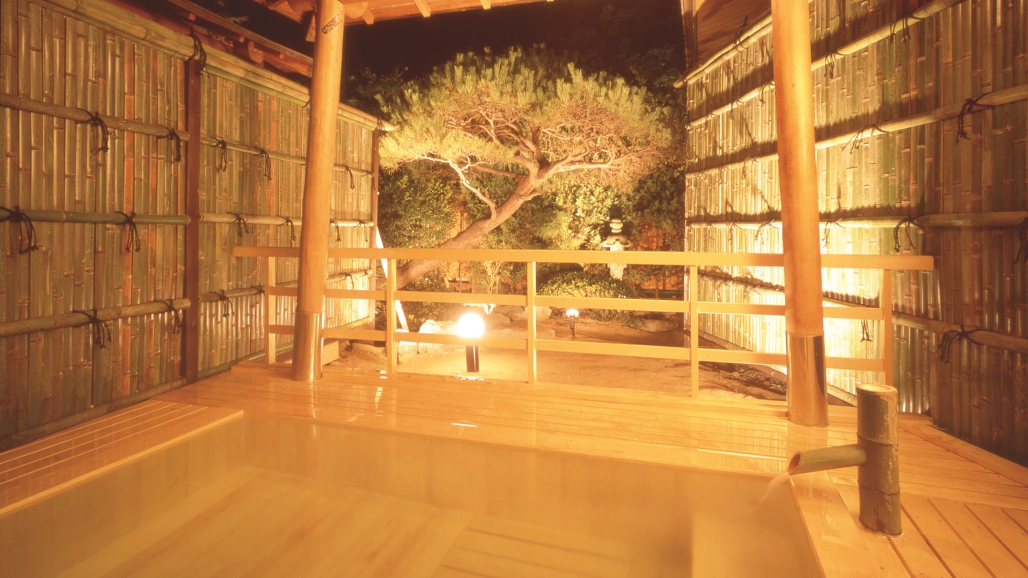 Open-air bath (night)