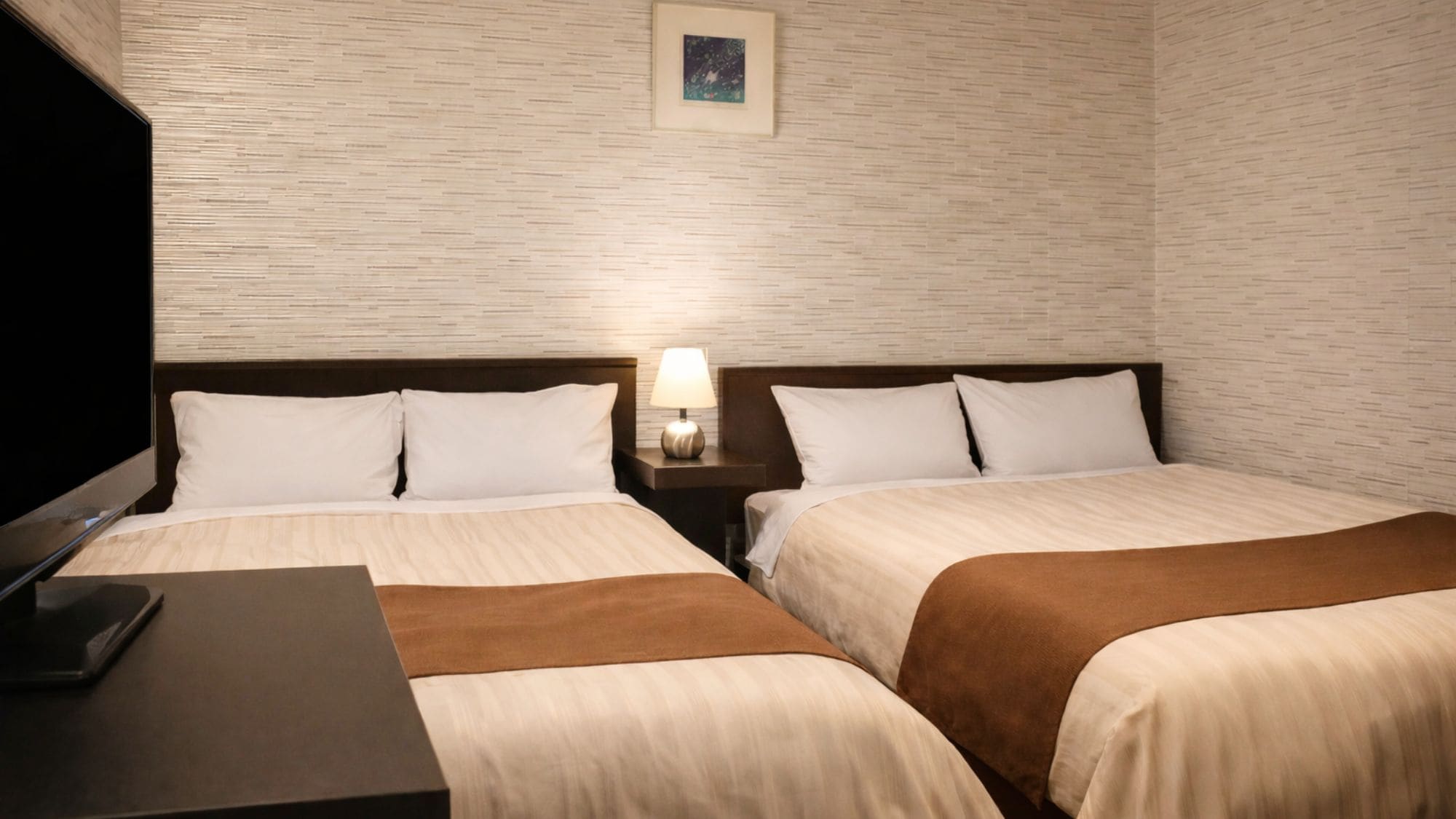 Compact and easy-to-use economy twin room