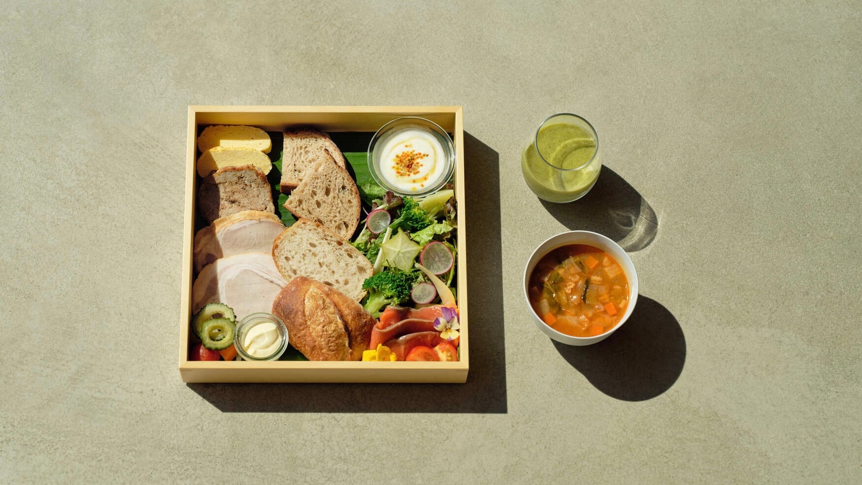 Breakfast: Homemade sandwiches