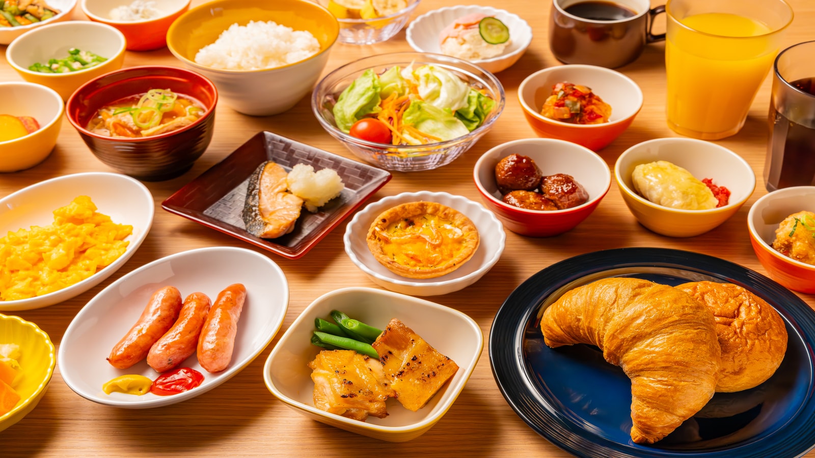 豐富的早餐菜單