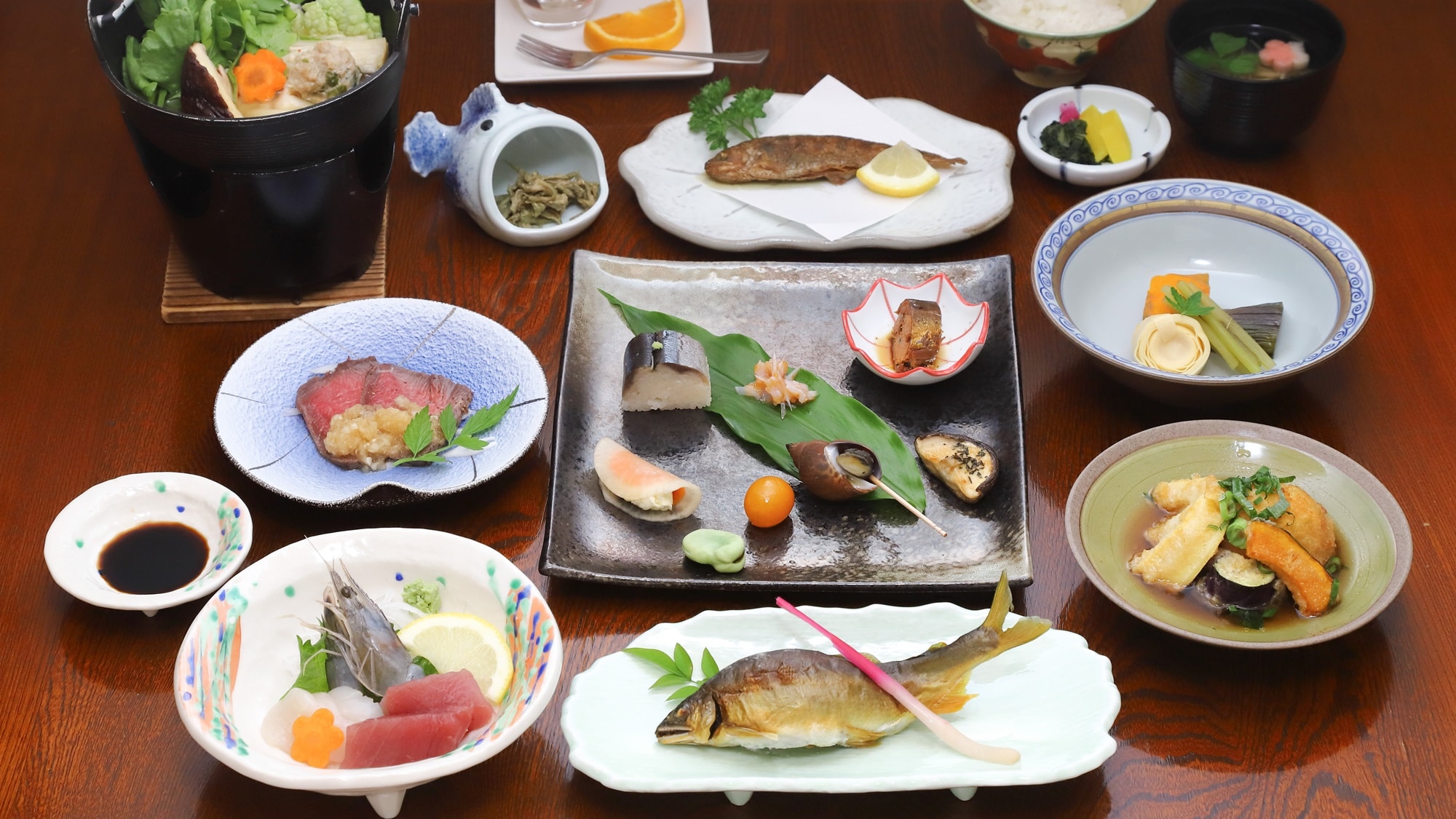*【标准】我们的标准计划！享用日式和西式怀石料理以及当地美食。