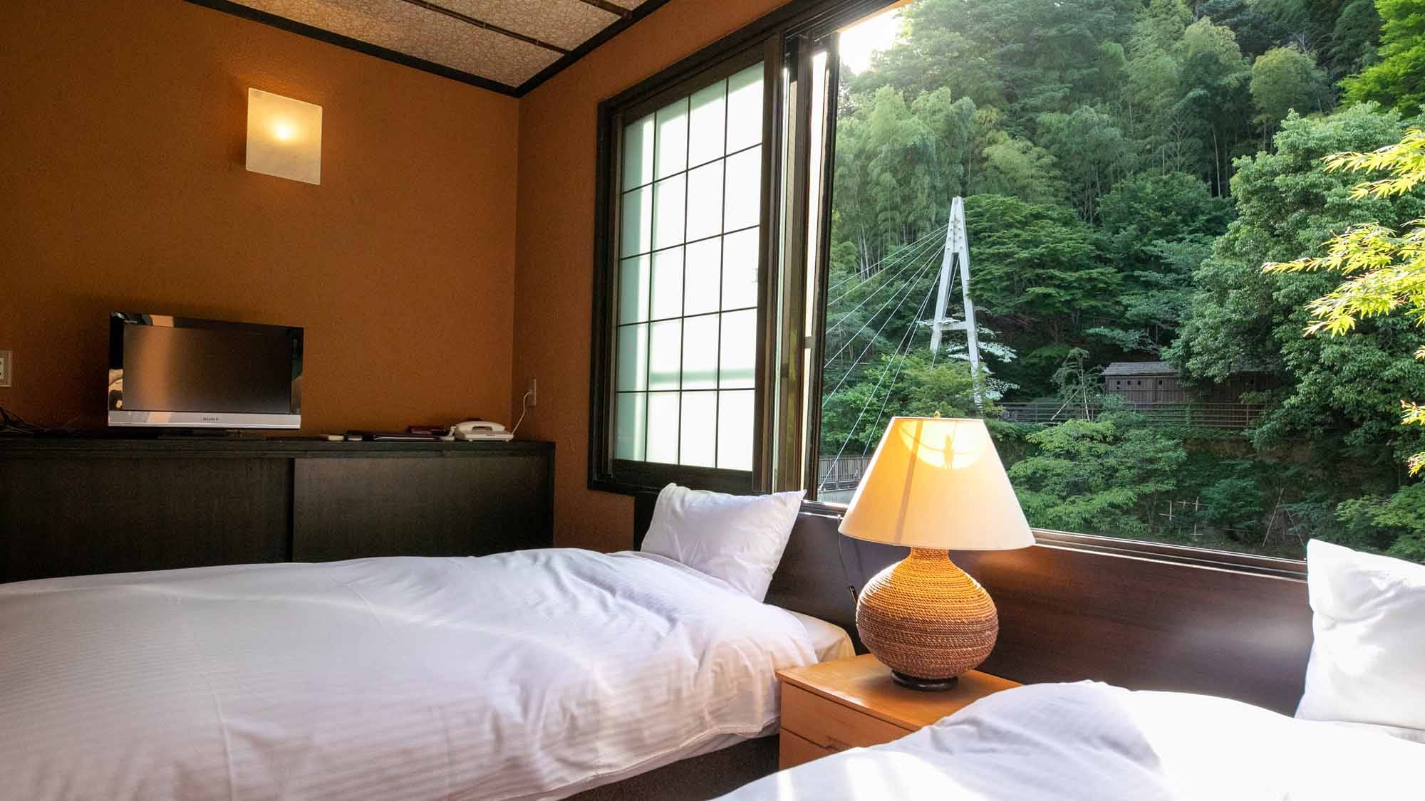 Guest room with open-air bath (Bamboo and Mai no Ma 2)