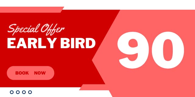 Early bird discount 90.EN