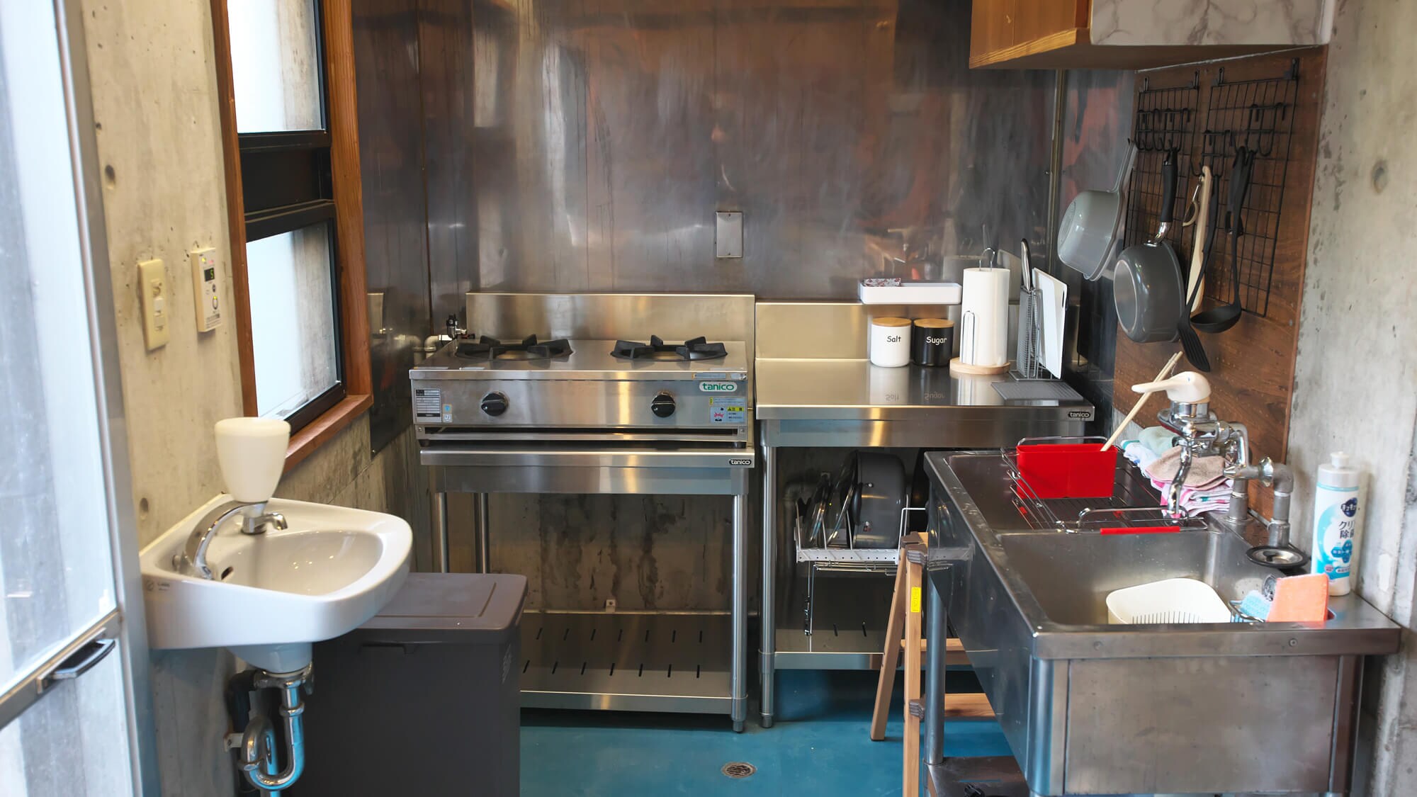 There is a kitchen.