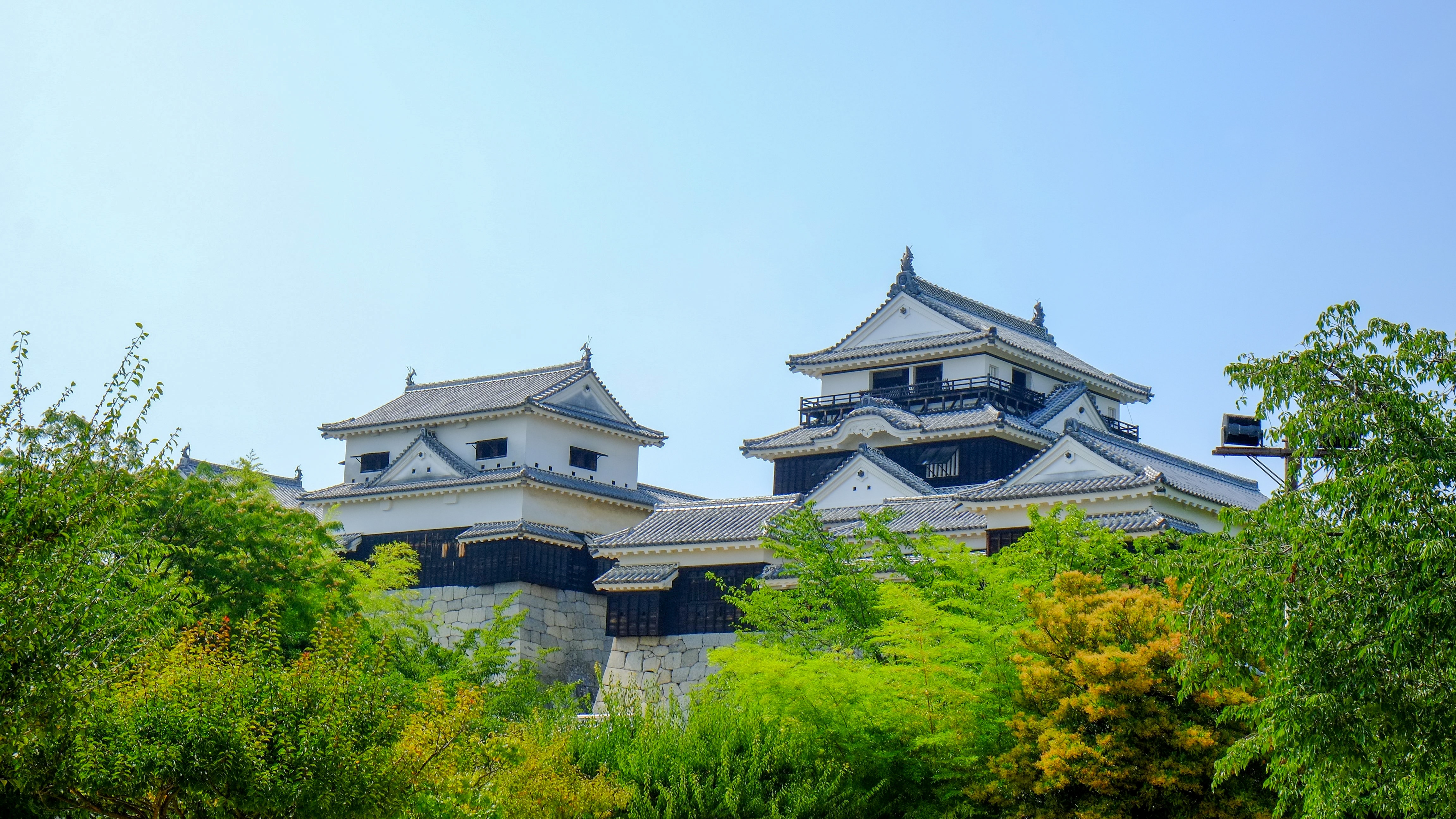 [地區/觀光]松山城 這是一個索道平台，從我們酒店步行約10分鐘。