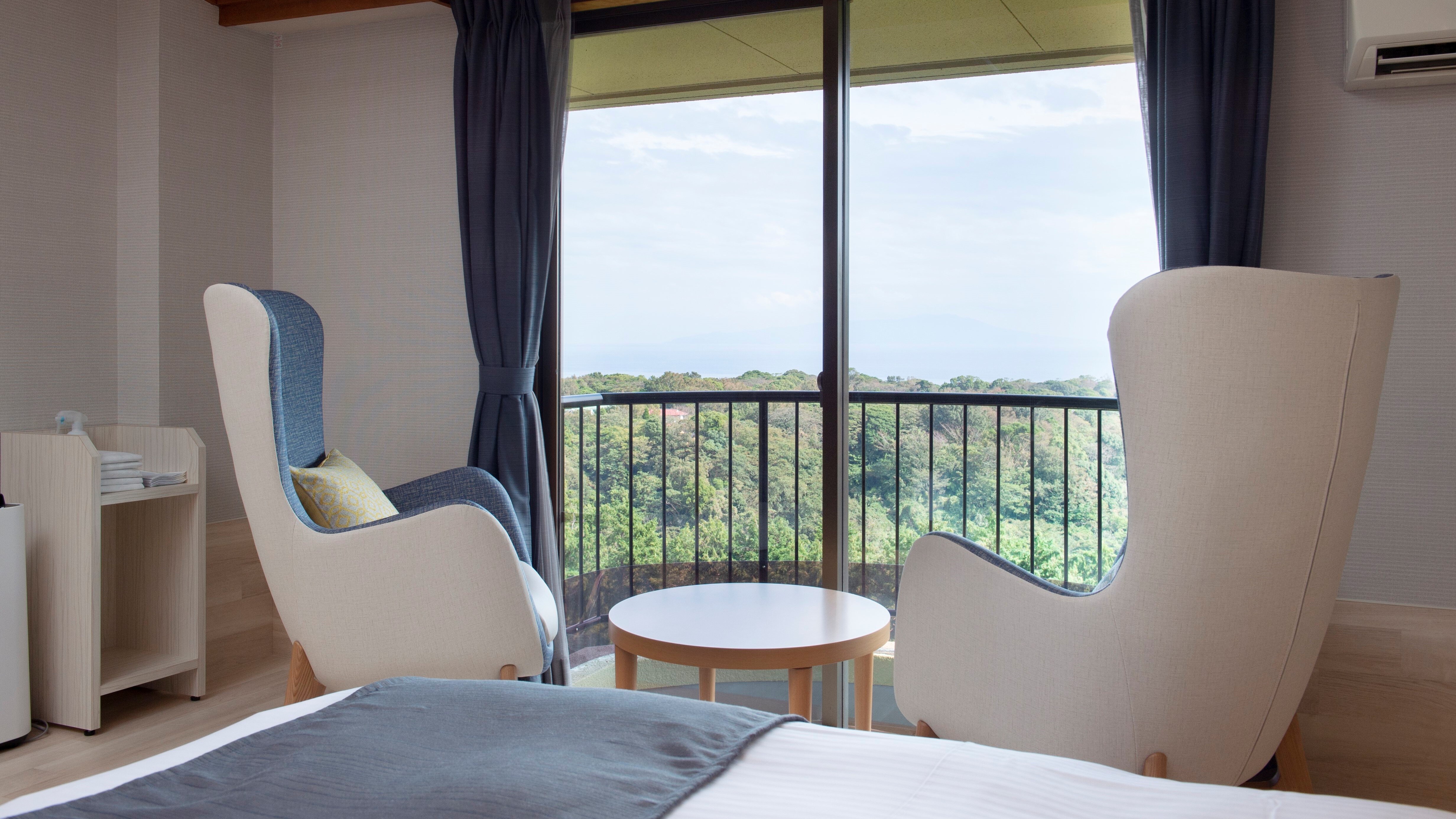 [ชั้นบนสุด วิวทะเล] ห้องดีลักซ์ ทวิน