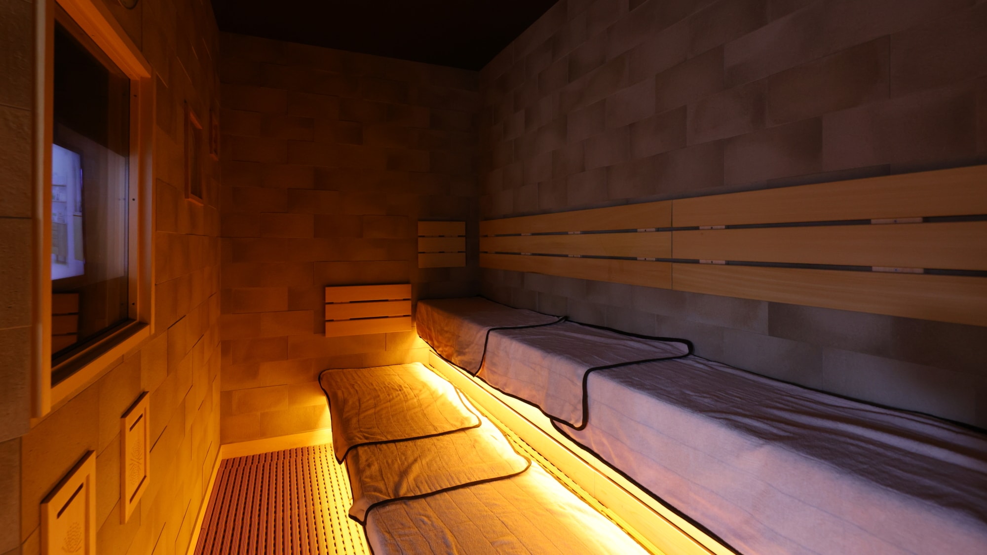 ◆Kamar mandi besar pria di lantai 10: Sauna suhu tinggi Auto-loyly (suhu ruangan 95℃)