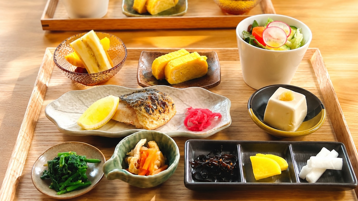 The morning after our trip, we enjoyed a healthy Japanese breakfast.