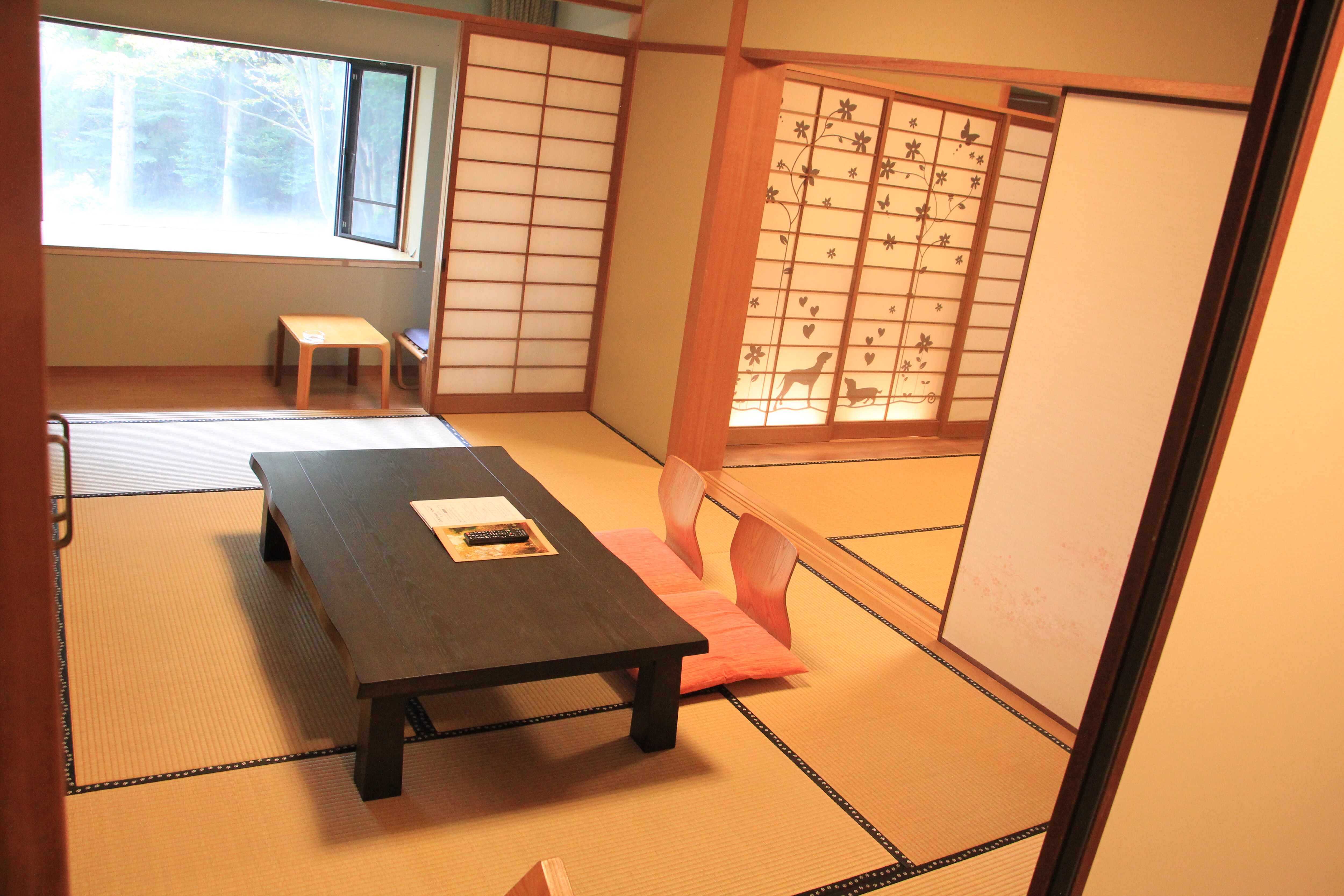 Two adjoining 16-tatami Japanese-style rooms