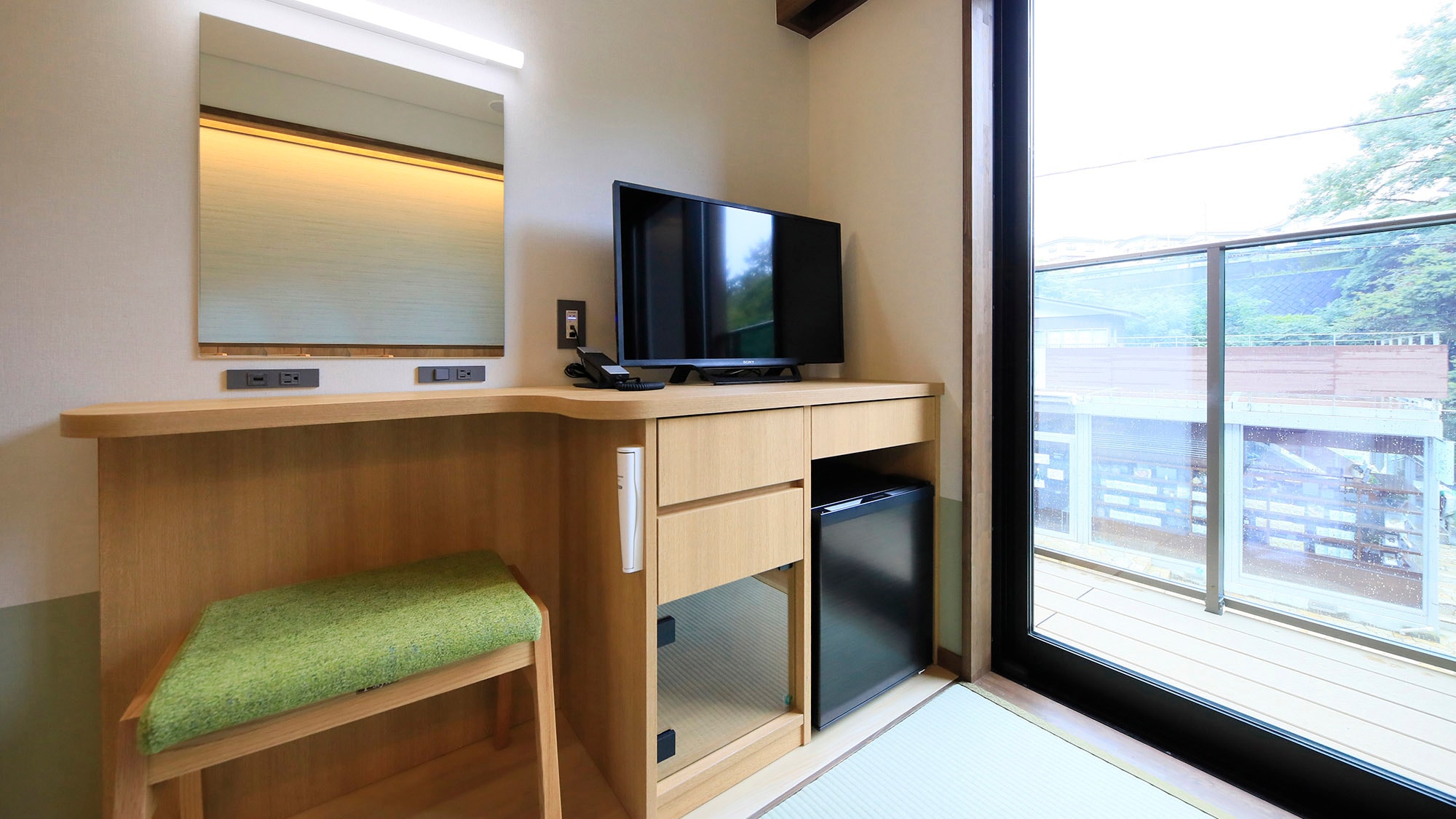 Modern Japanese-style twin room