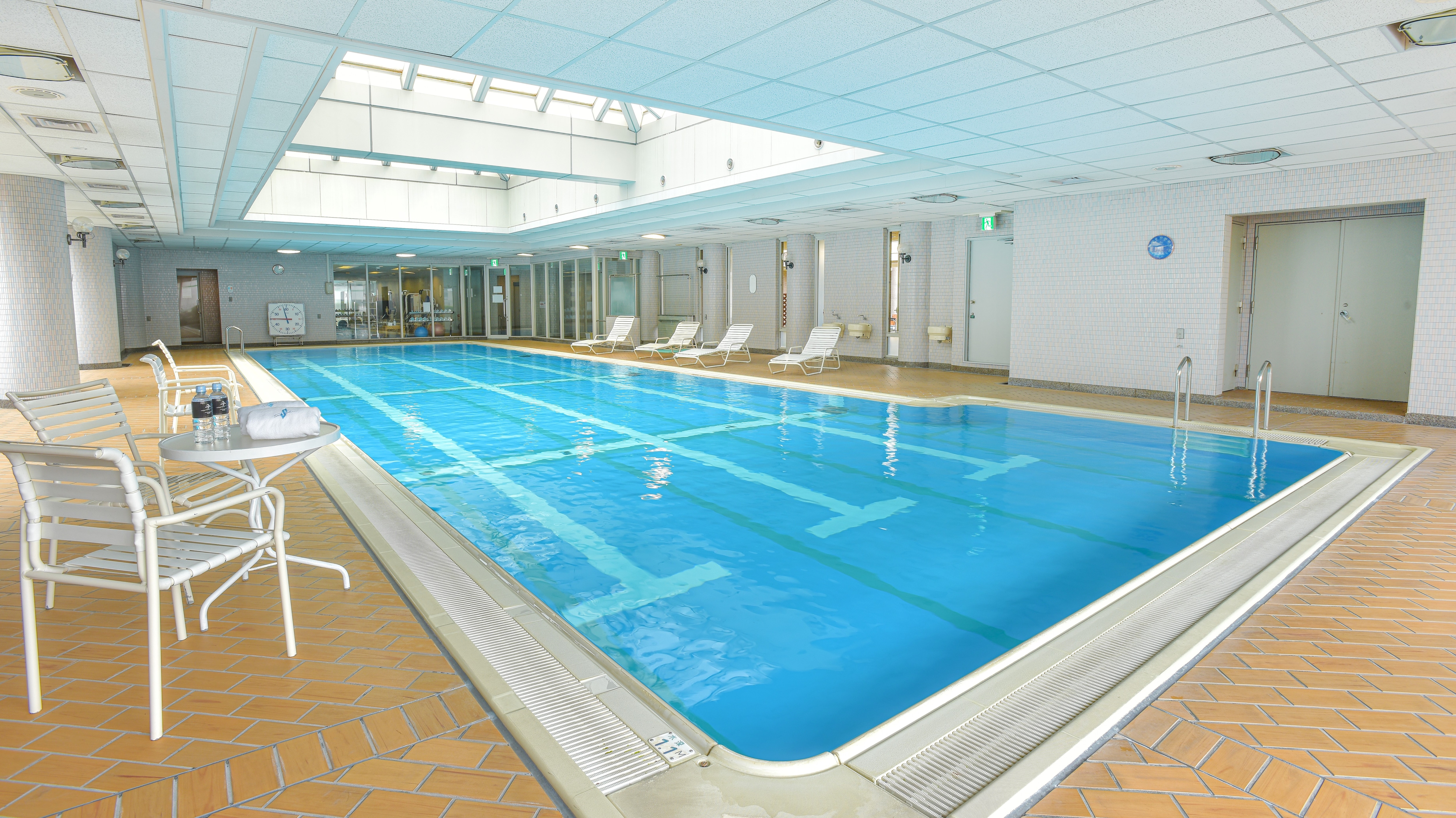 Fitness club pool