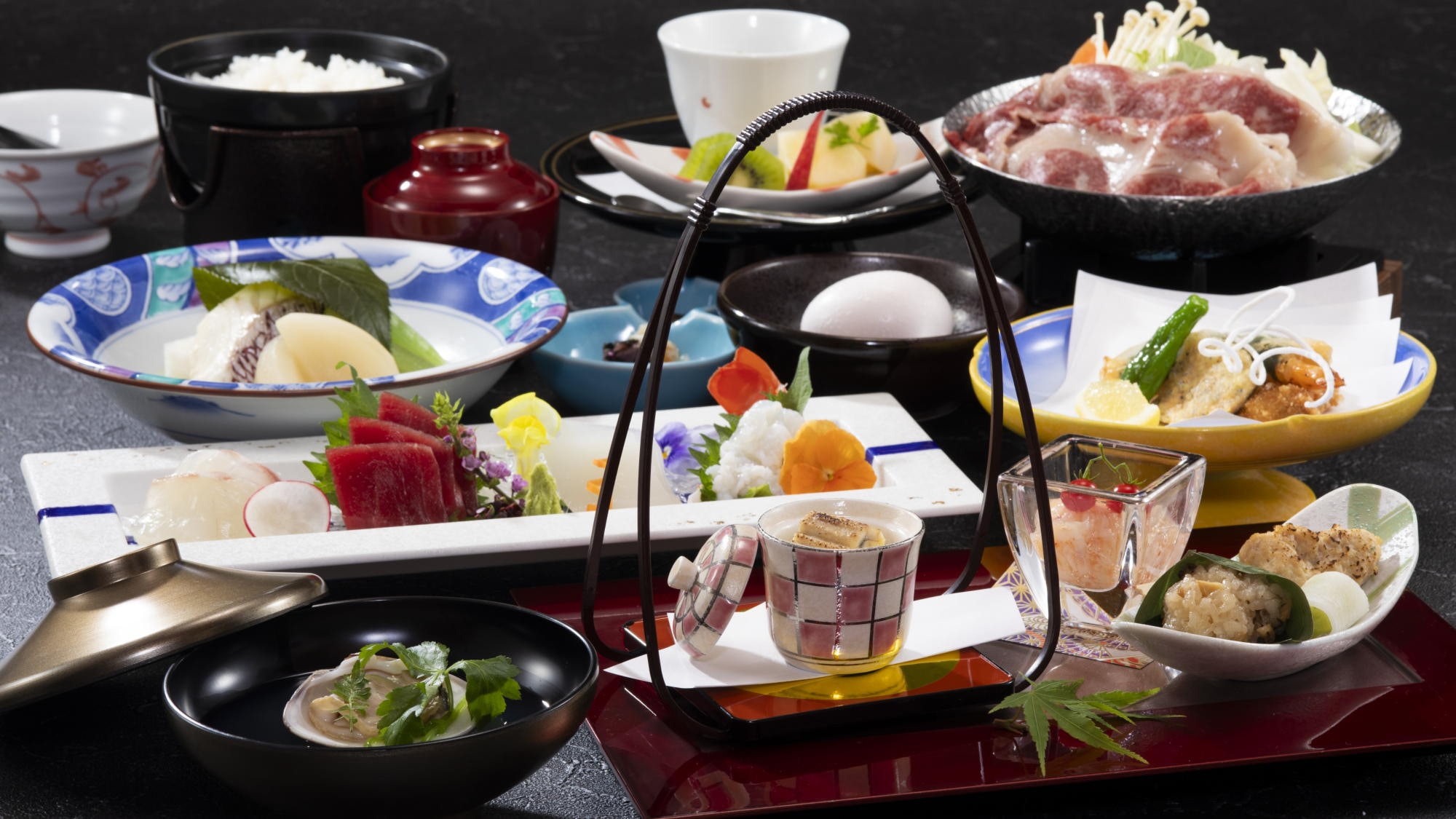 Dinner: Seasonal Japanese Kaiseki Meal (example image)