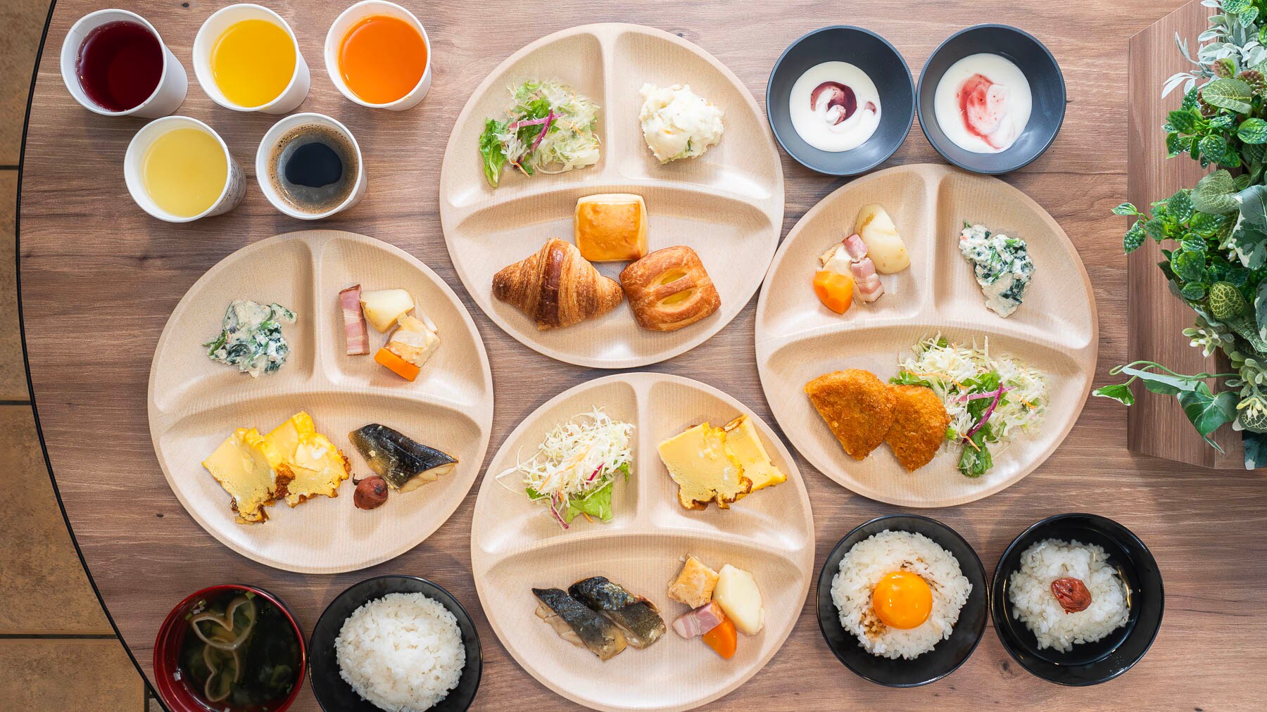 Energy for the day with a daily buffet featuring local dishes