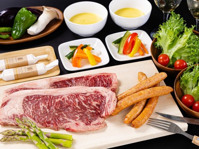 BBQ dinner using local Shizuoka ingredients