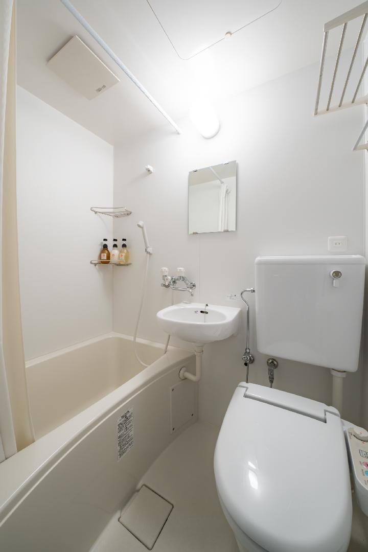 Shower and toilet (in guest room)